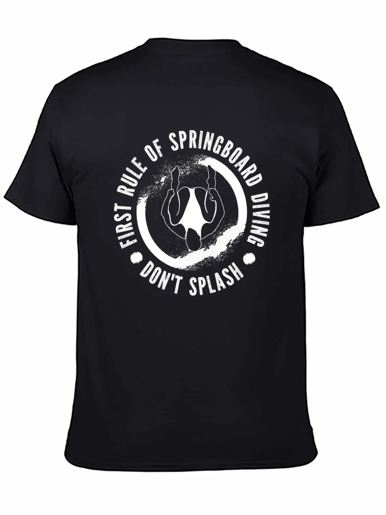 Springboard Diving Splash Casual Graphic T-Shirt – Simple And Comfortable Daily Wear