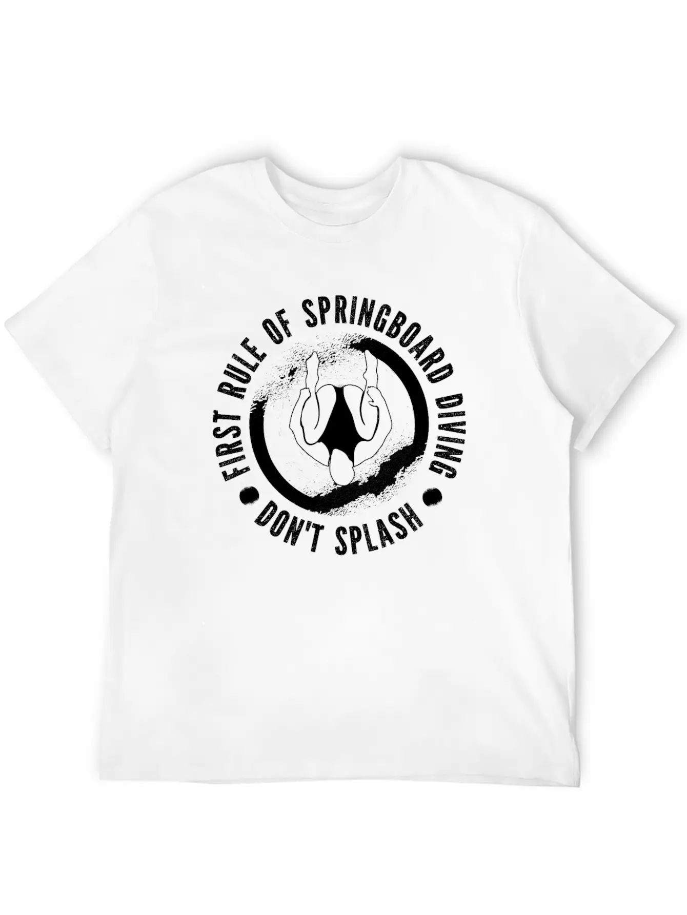 Springboard Diving Splash Casual Graphic T-Shirt – Simple And Comfortable Daily Wear