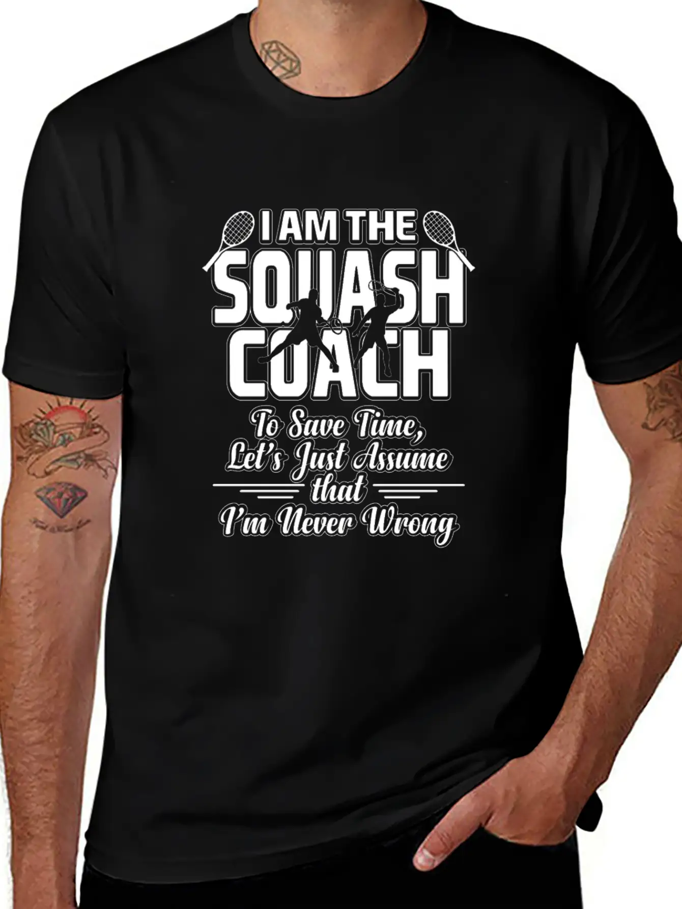 Squash Coach Essential Unisex Summer Tee – Soft Cotton Casual Fit