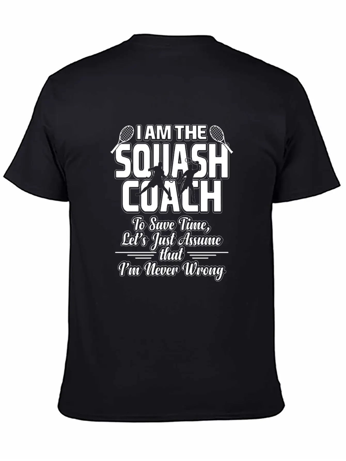 Squash Coach Essential Unisex Summer Tee – Soft Cotton Casual Fit