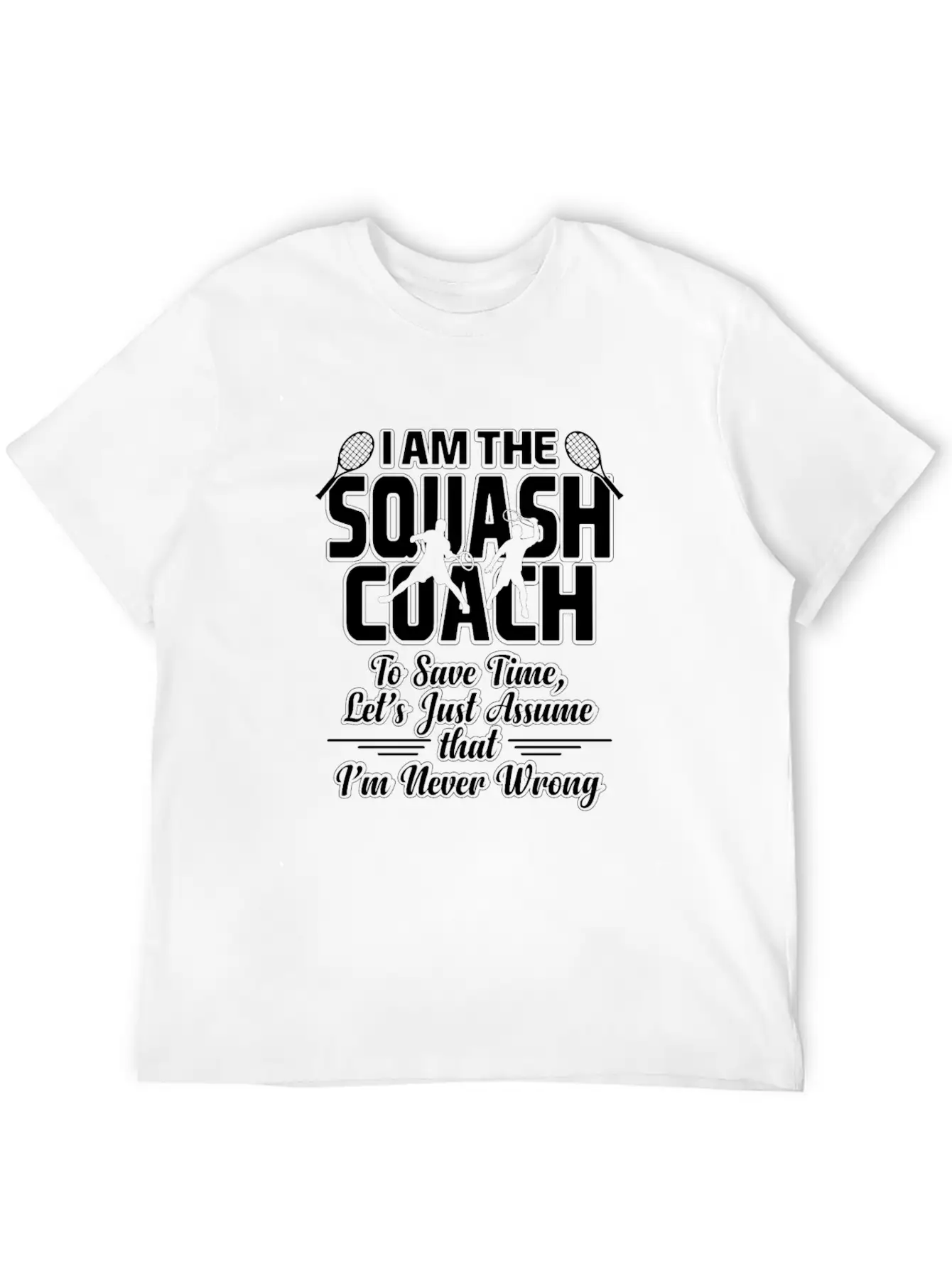 Squash Coach Essential Unisex Summer Tee – Soft Cotton Casual Fit