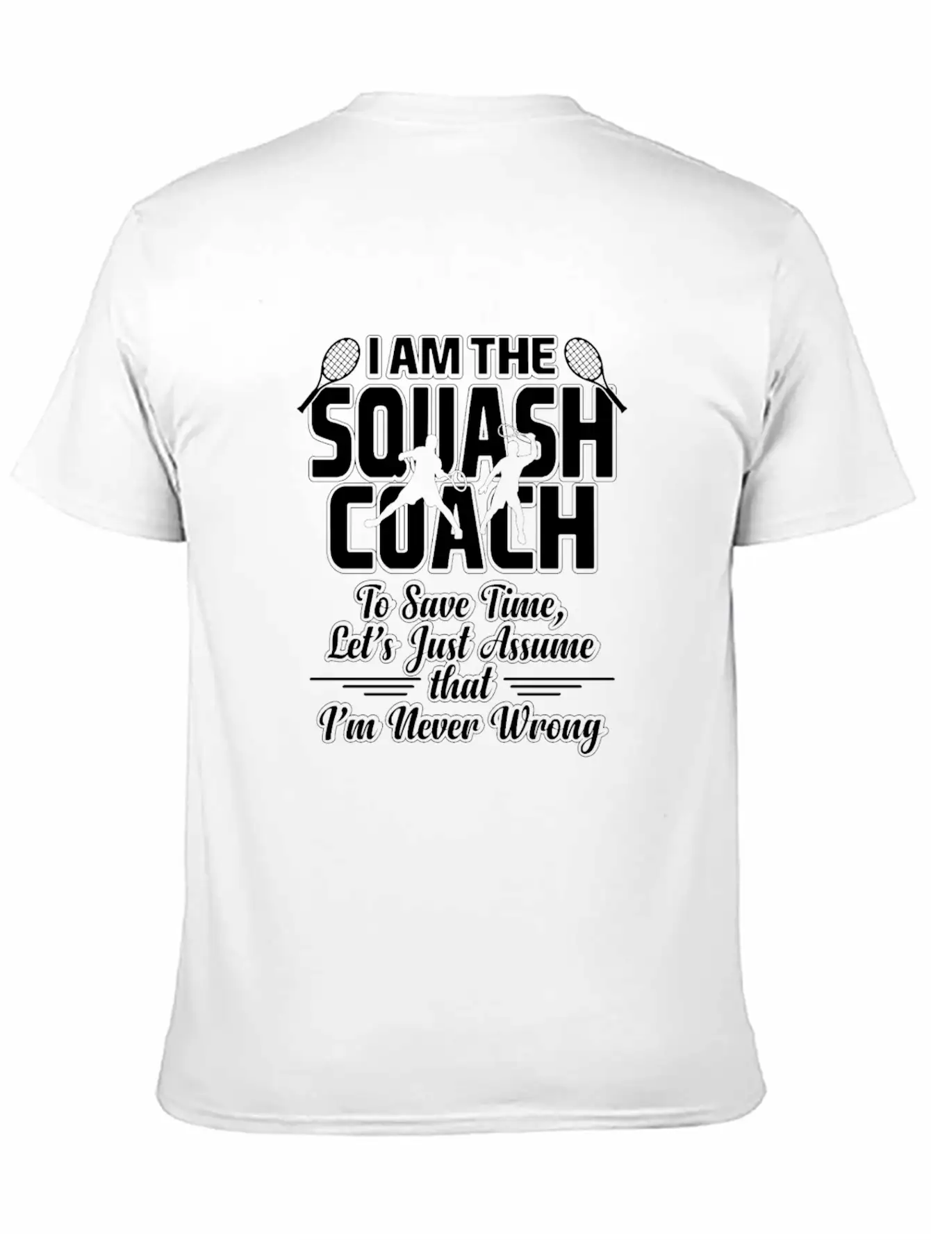 Squash Coach Essential Unisex Summer Tee – Soft Cotton Casual Fit