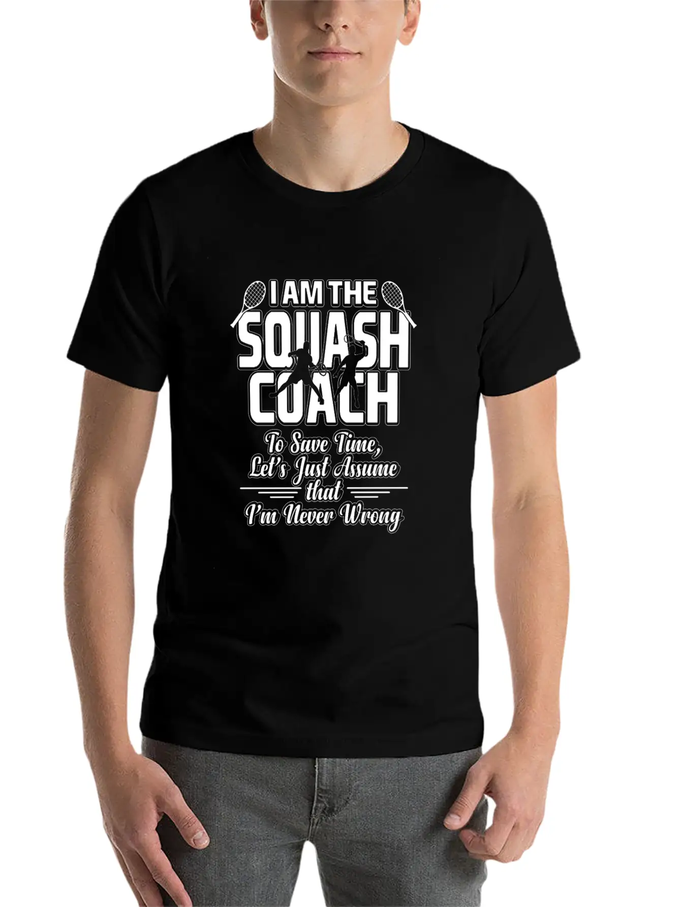 Squash Coach Essential Unisex Summer Tee – Soft Cotton Casual Fit