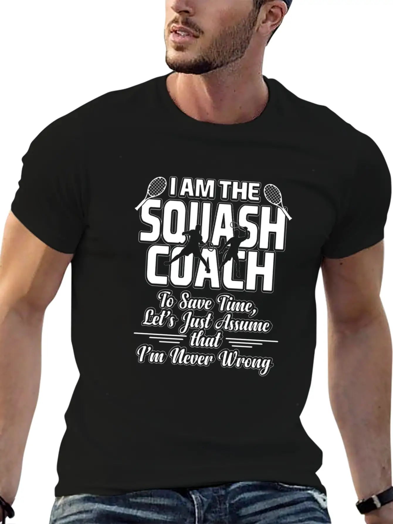 Squash Coach Essential Unisex Summer Tee – Soft Cotton Casual Fit