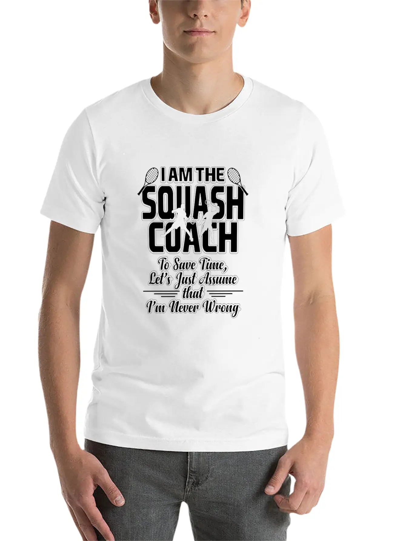 Squash Coach Essential Unisex Summer Tee – Soft Cotton Casual Fit