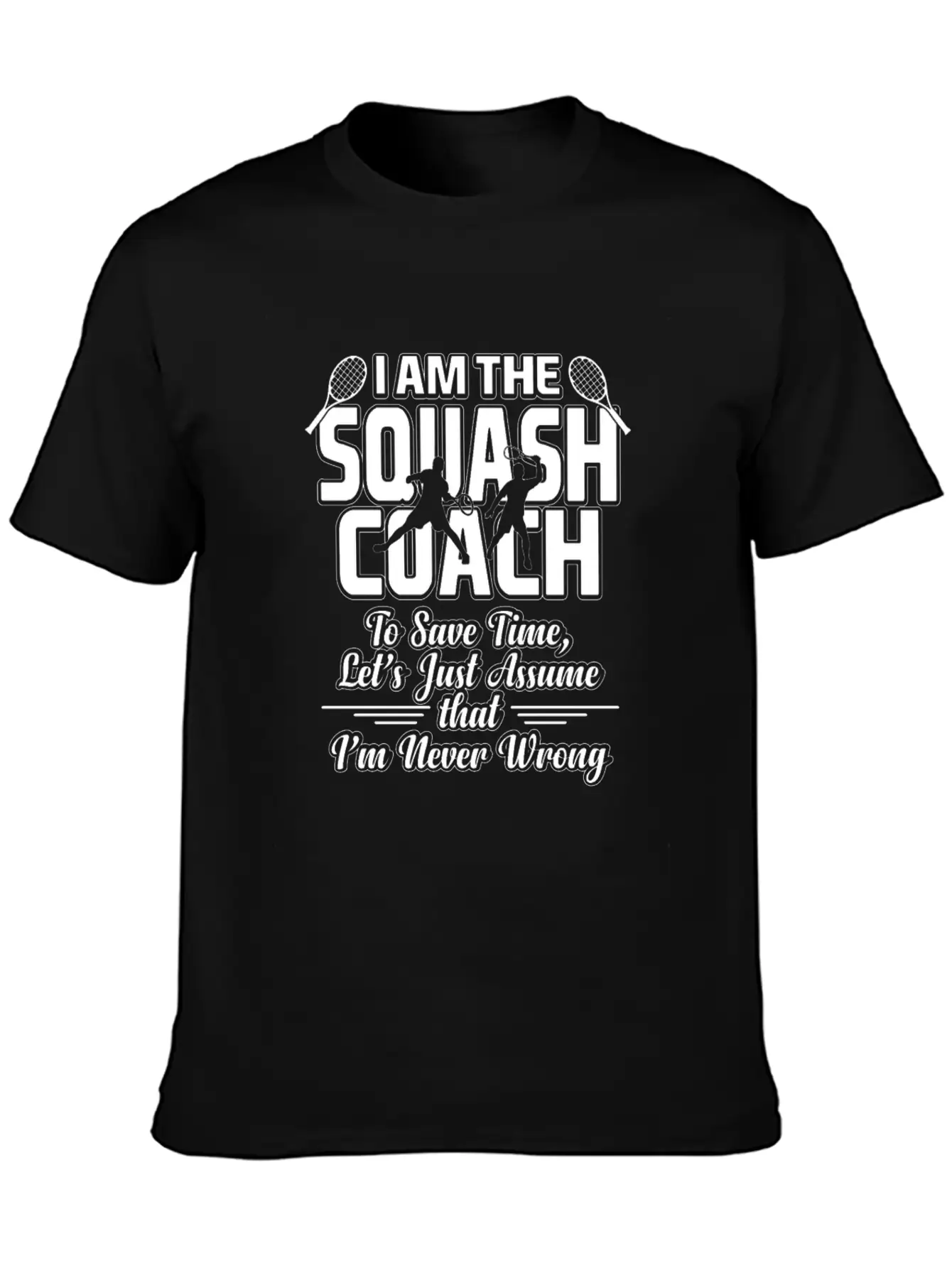 Squash Coach Essential Unisex Summer Tee – Soft Cotton Casual Fit