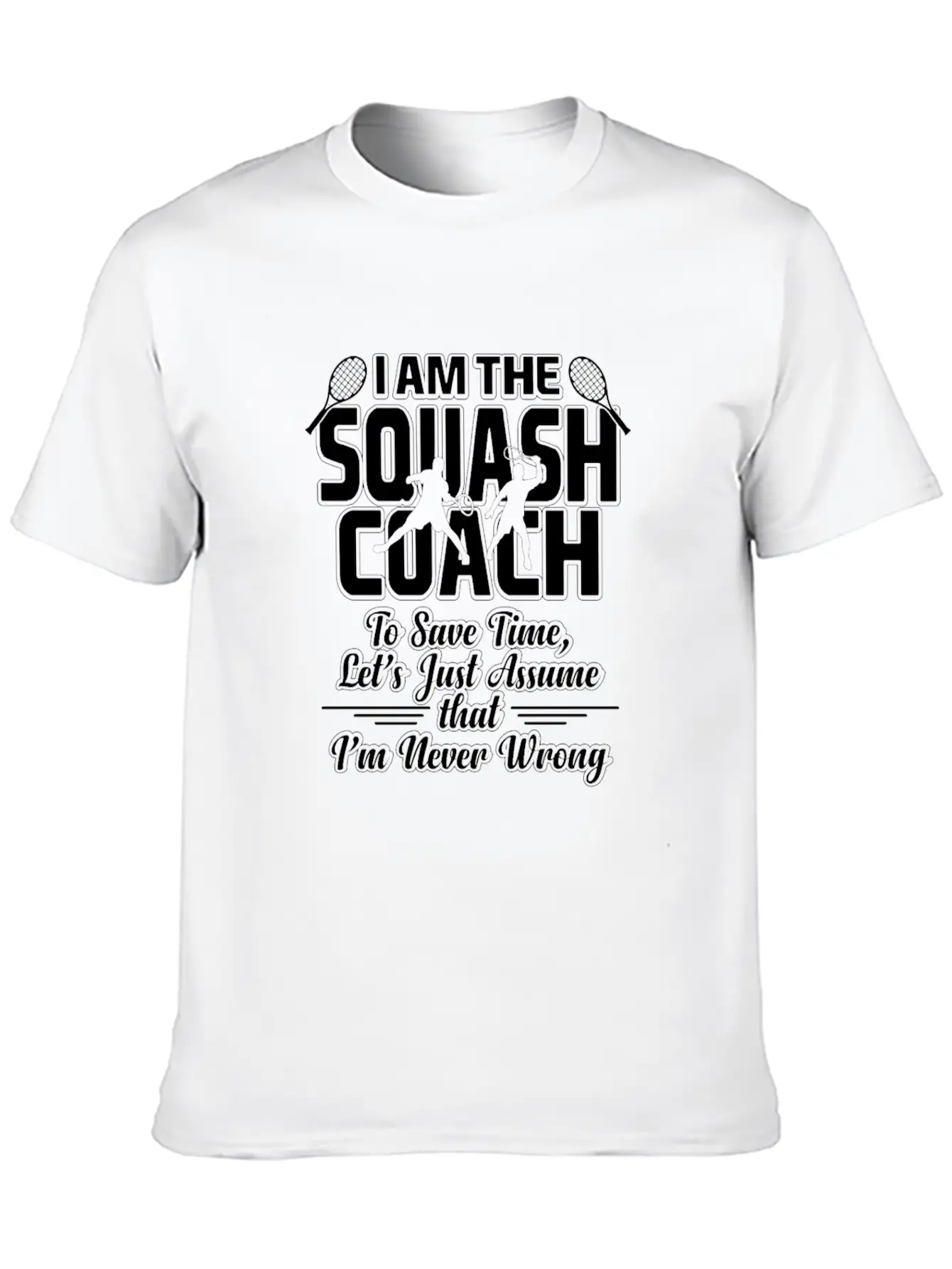 Squash Coach Essential Unisex Summer Tee – Soft Cotton Casual Fit
