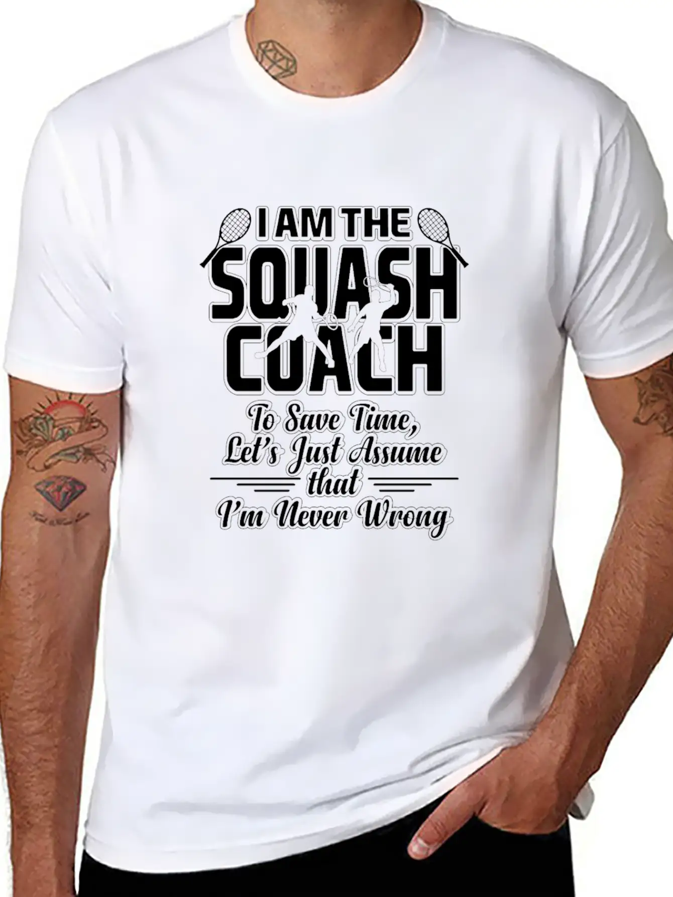 Squash Coach Essential Unisex Summer Tee – Soft Cotton Casual Fit