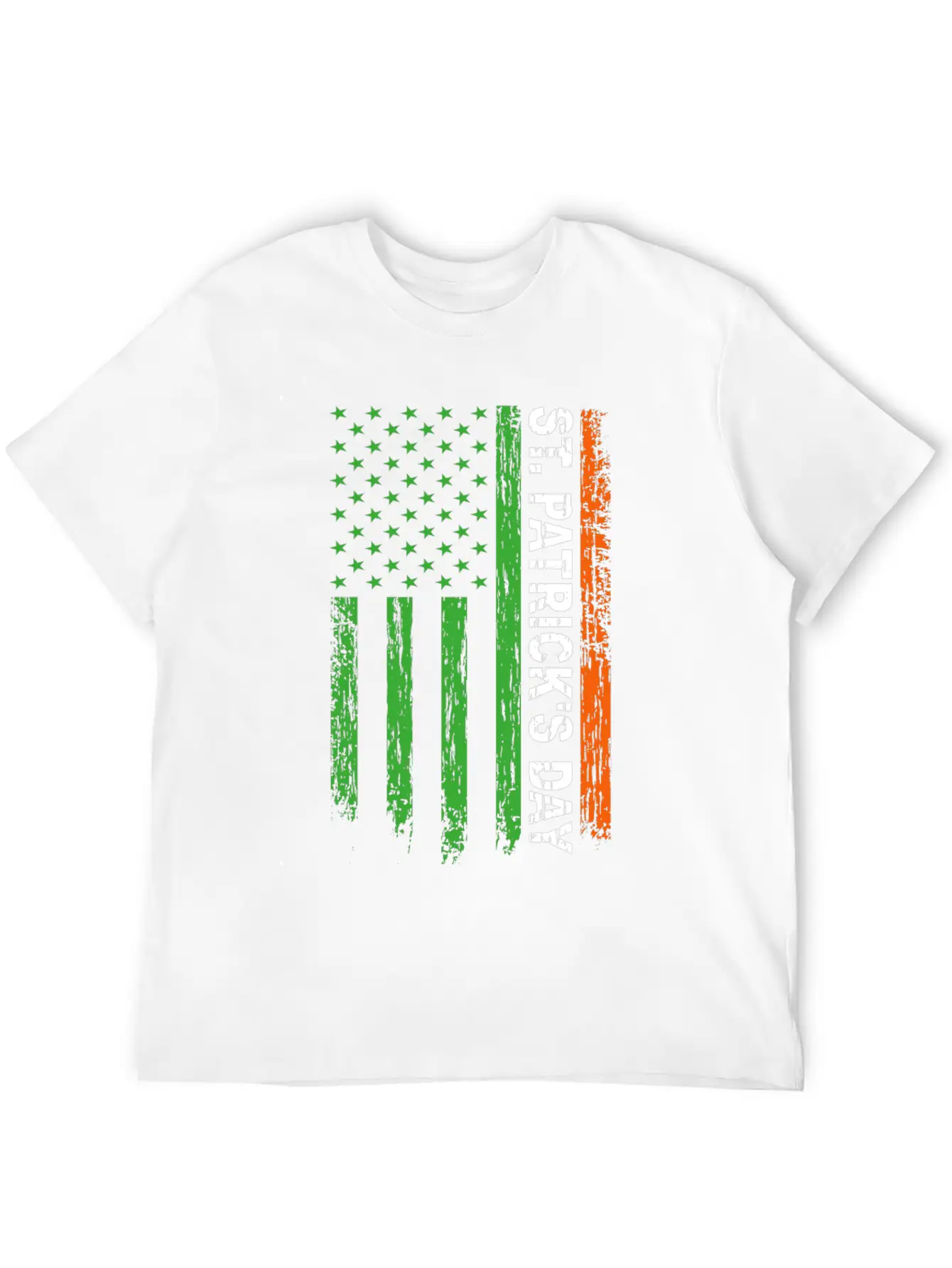 St. Patrick's Day America Flag Classic Cotton Tee – Unisex Comfort For Any Season