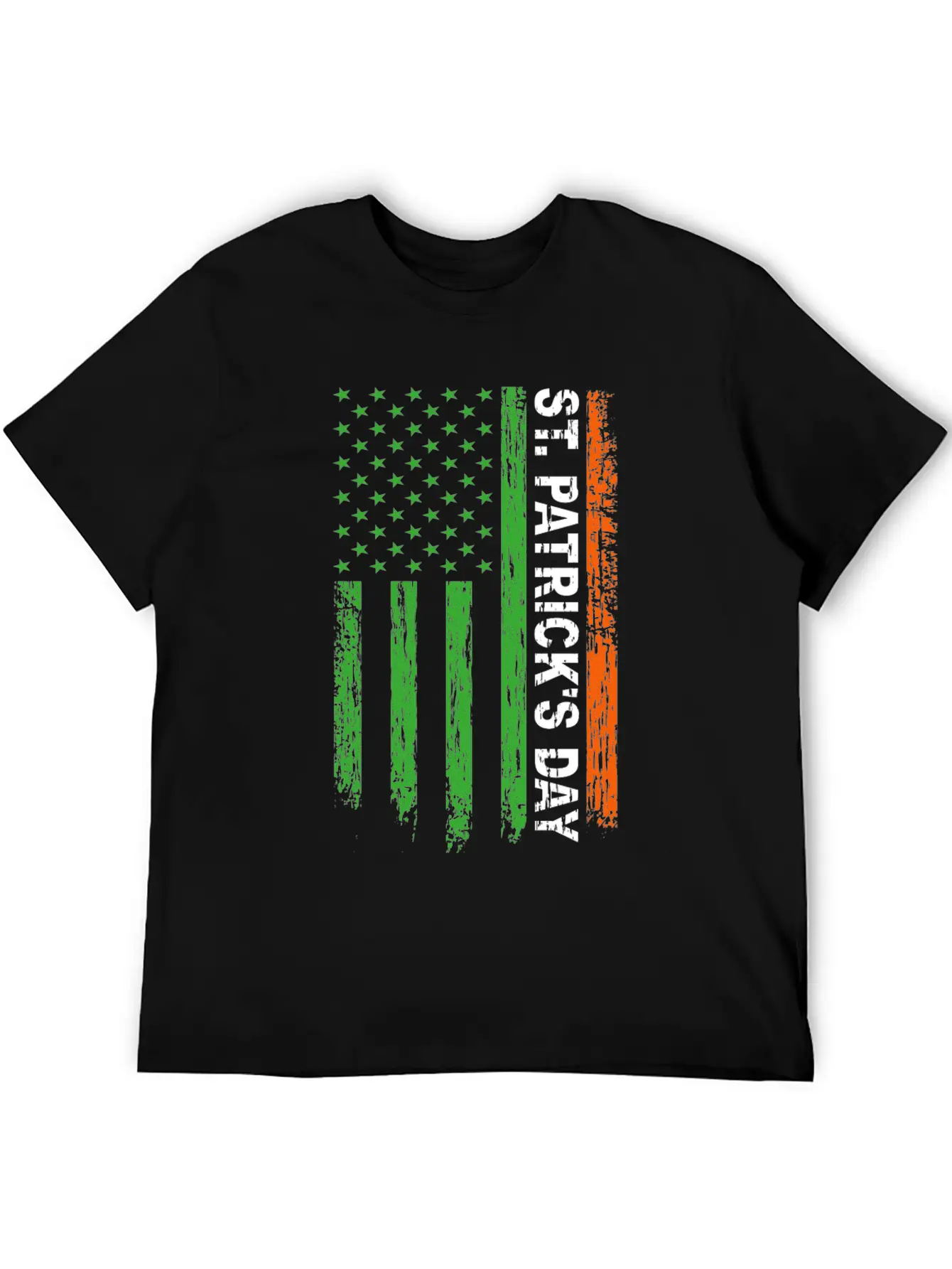 St. Patrick's Day America Flag Classic Cotton Tee – Unisex Comfort For Any Season