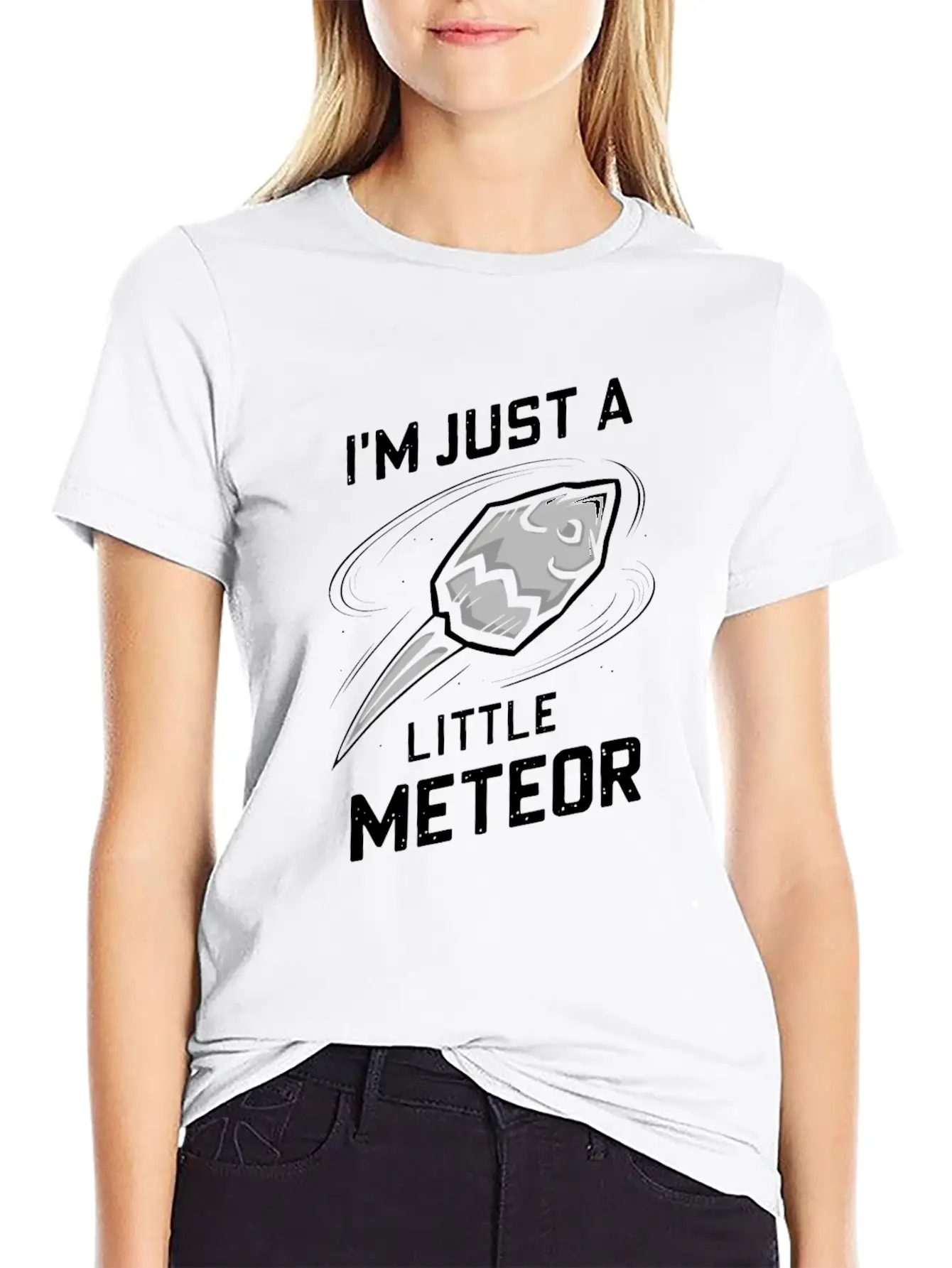 Stargazing Adventures Under The Meteor Shower Casual Graphic T-Shirt – Simple And Comfortable Daily Wear