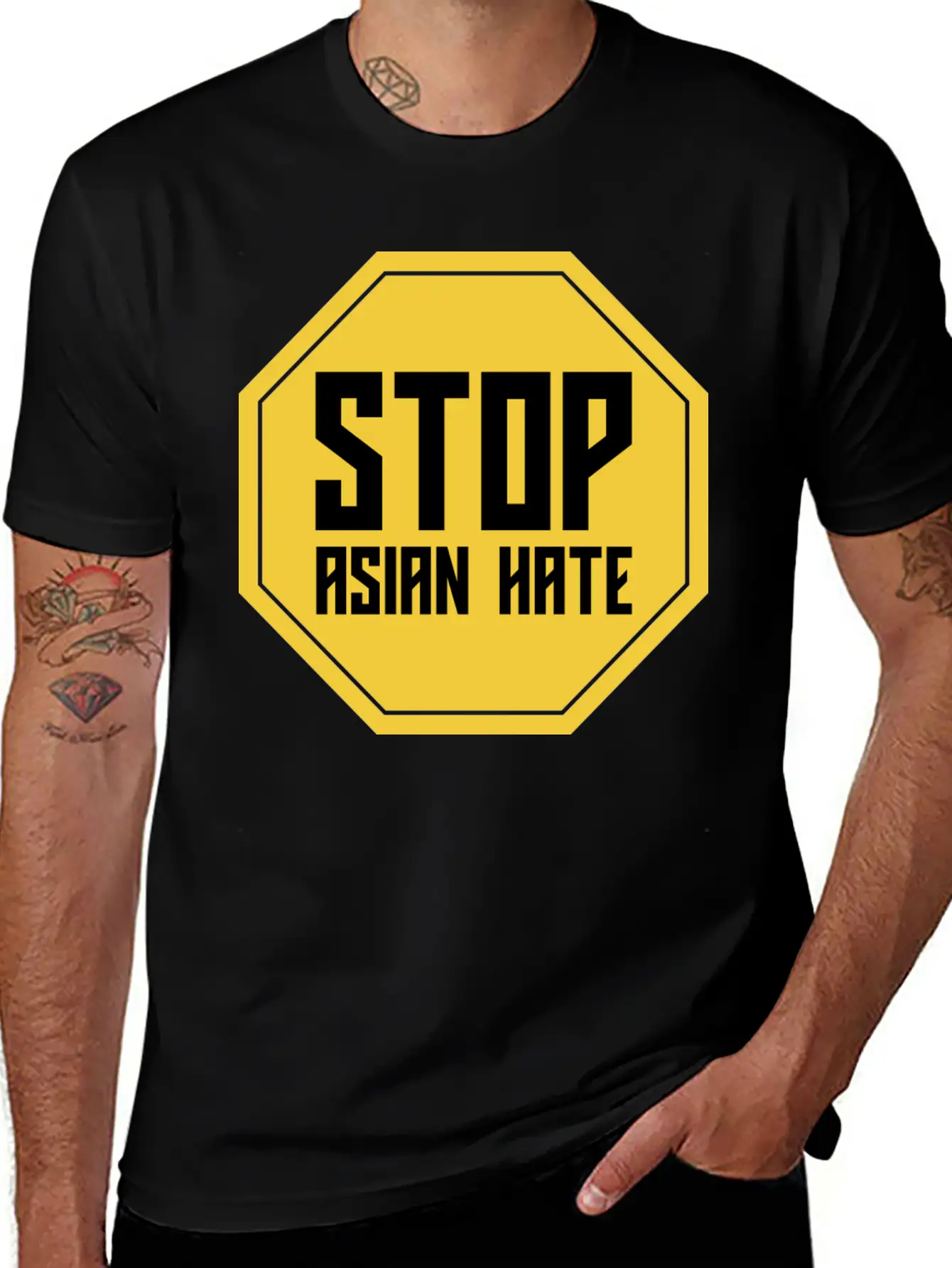 Stop Asian Hate Classic Cotton Tee – Unisex Comfort For Any Season