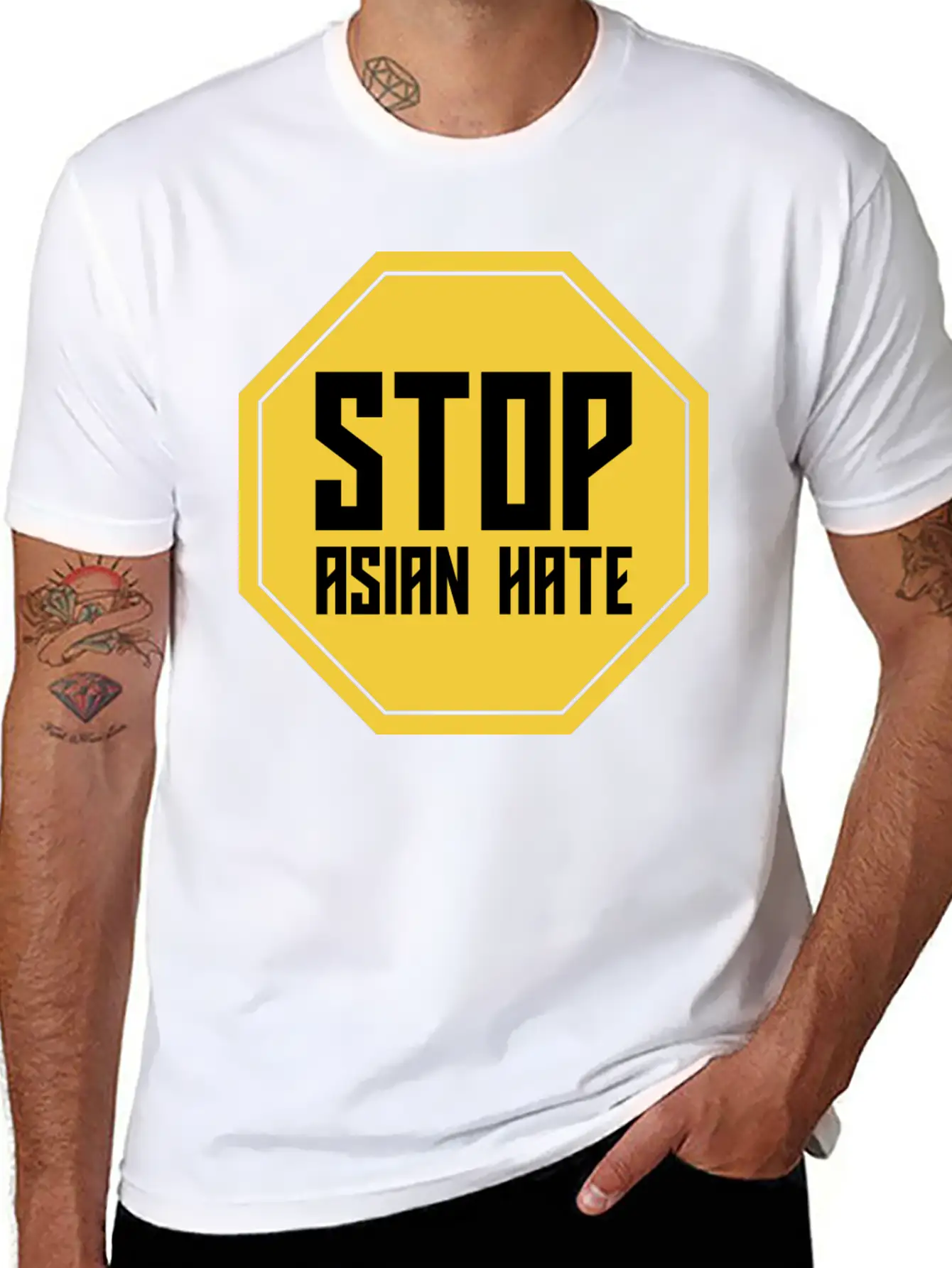 Stop Asian Hate Classic Cotton Tee – Unisex Comfort For Any Season