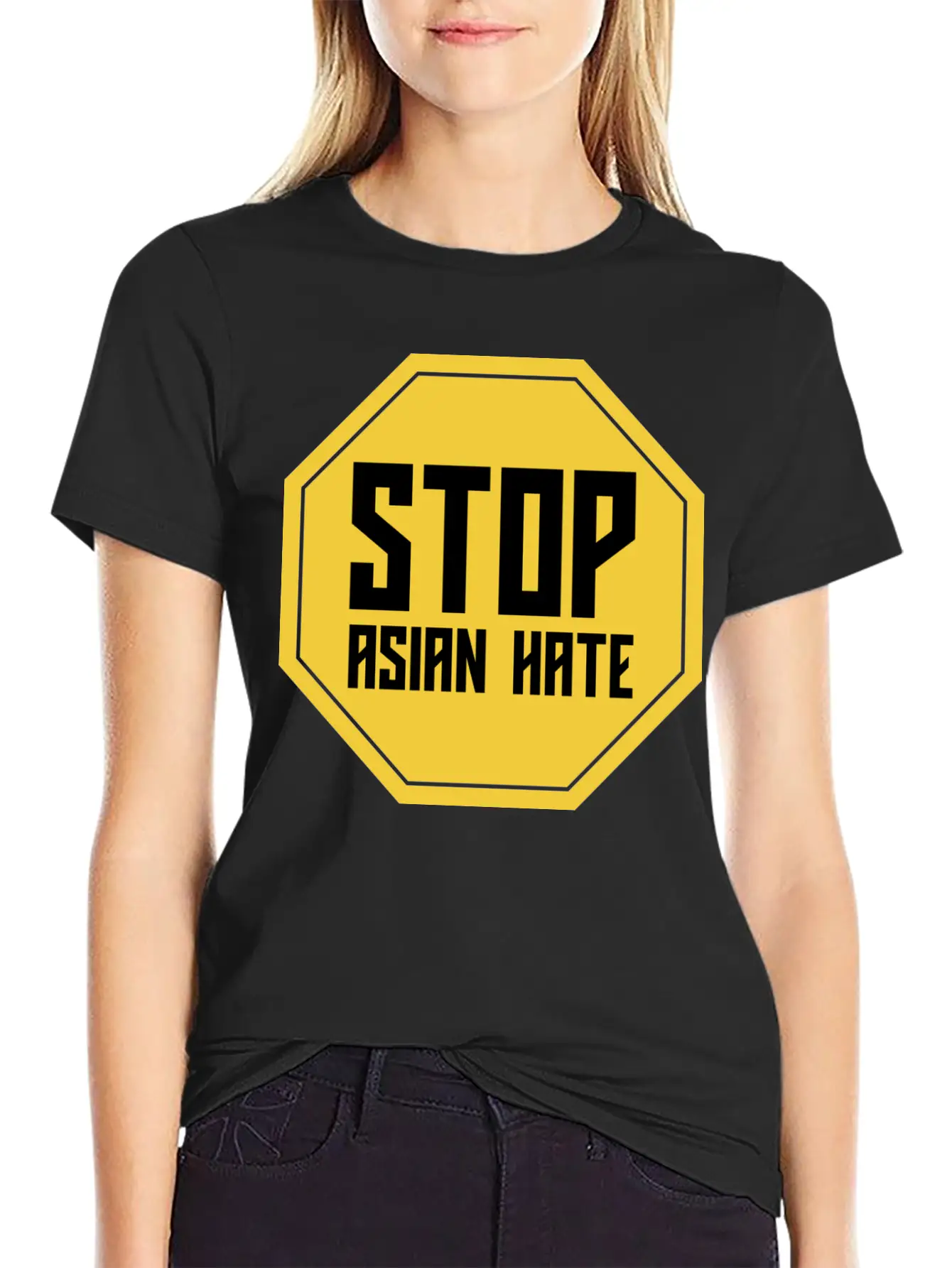 Stop Asian Hate Classic Cotton Tee – Unisex Comfort For Any Season