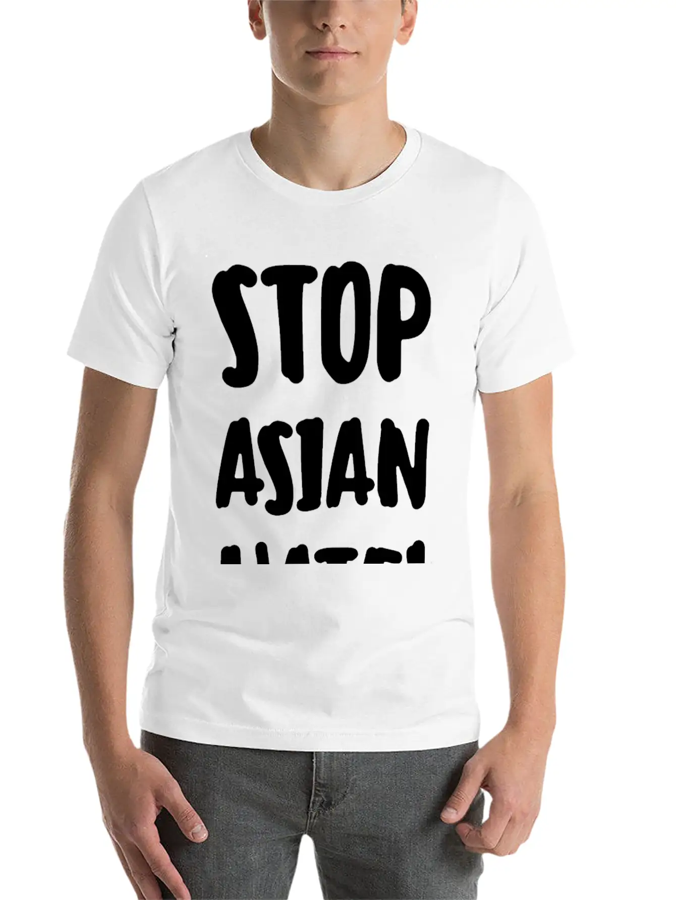 Stop Asian Hate Racist Classic Cotton Tee – Unisex Comfort For Any Season