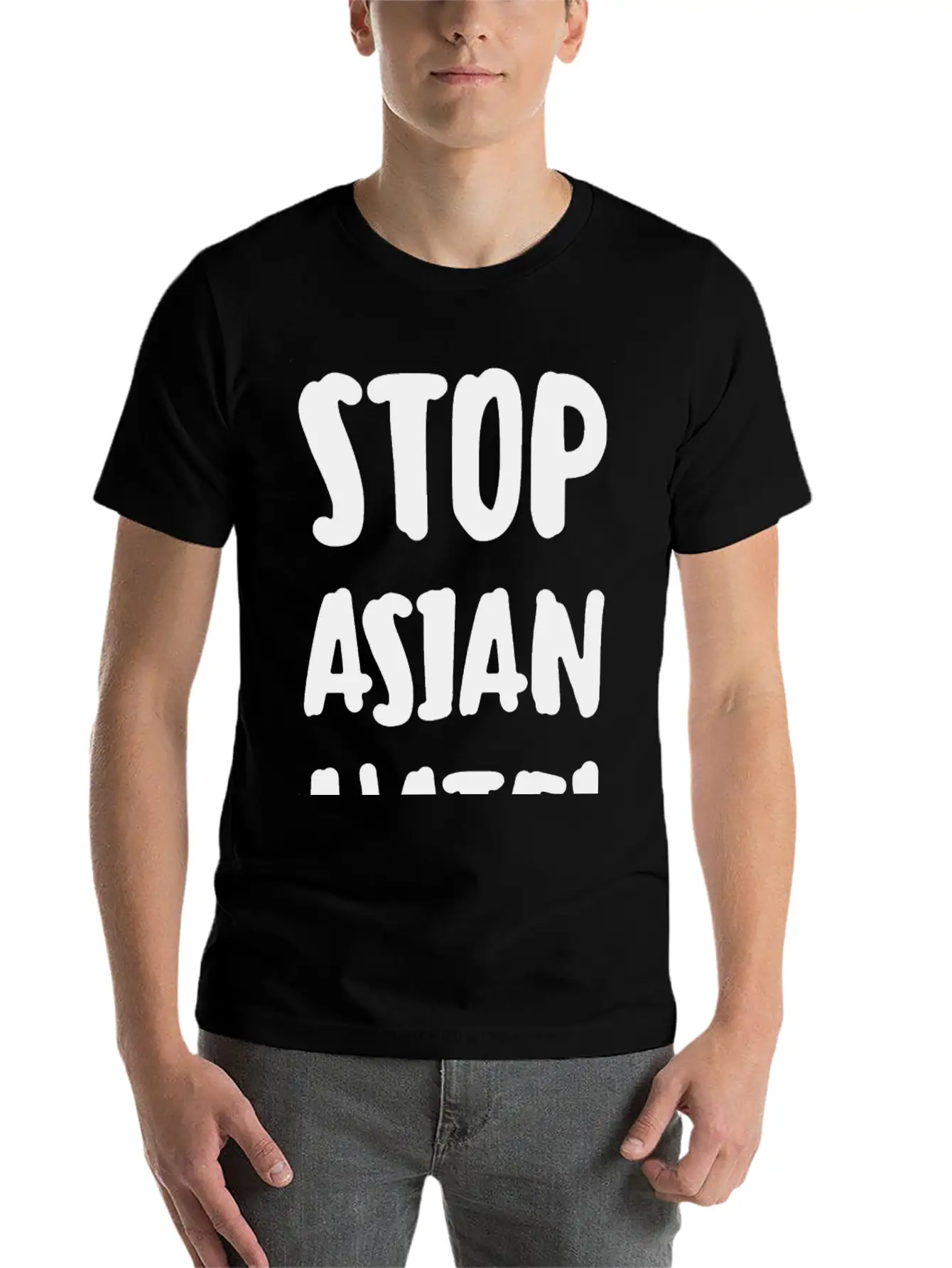 Stop Asian Hate Racist Classic Cotton Tee – Unisex Comfort For Any Season