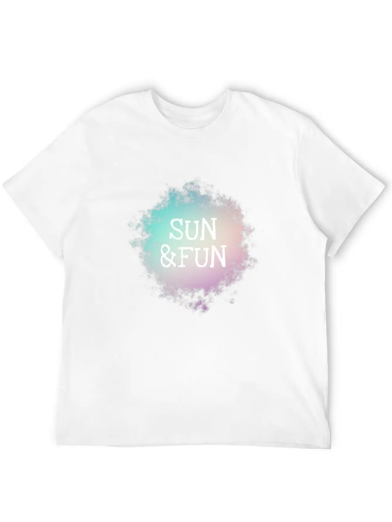 Sun And Fun Summer Holiday Pastel Trendy Casual Graphic T-Shirt – Simple And Comfortable Daily Wear