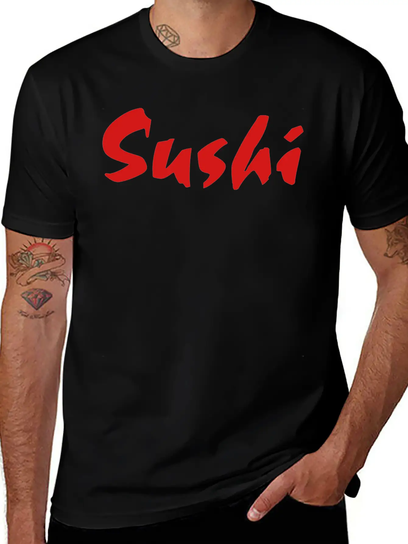 Sushi Sign Classic Cotton Tee – Unisex Comfort For Any Season