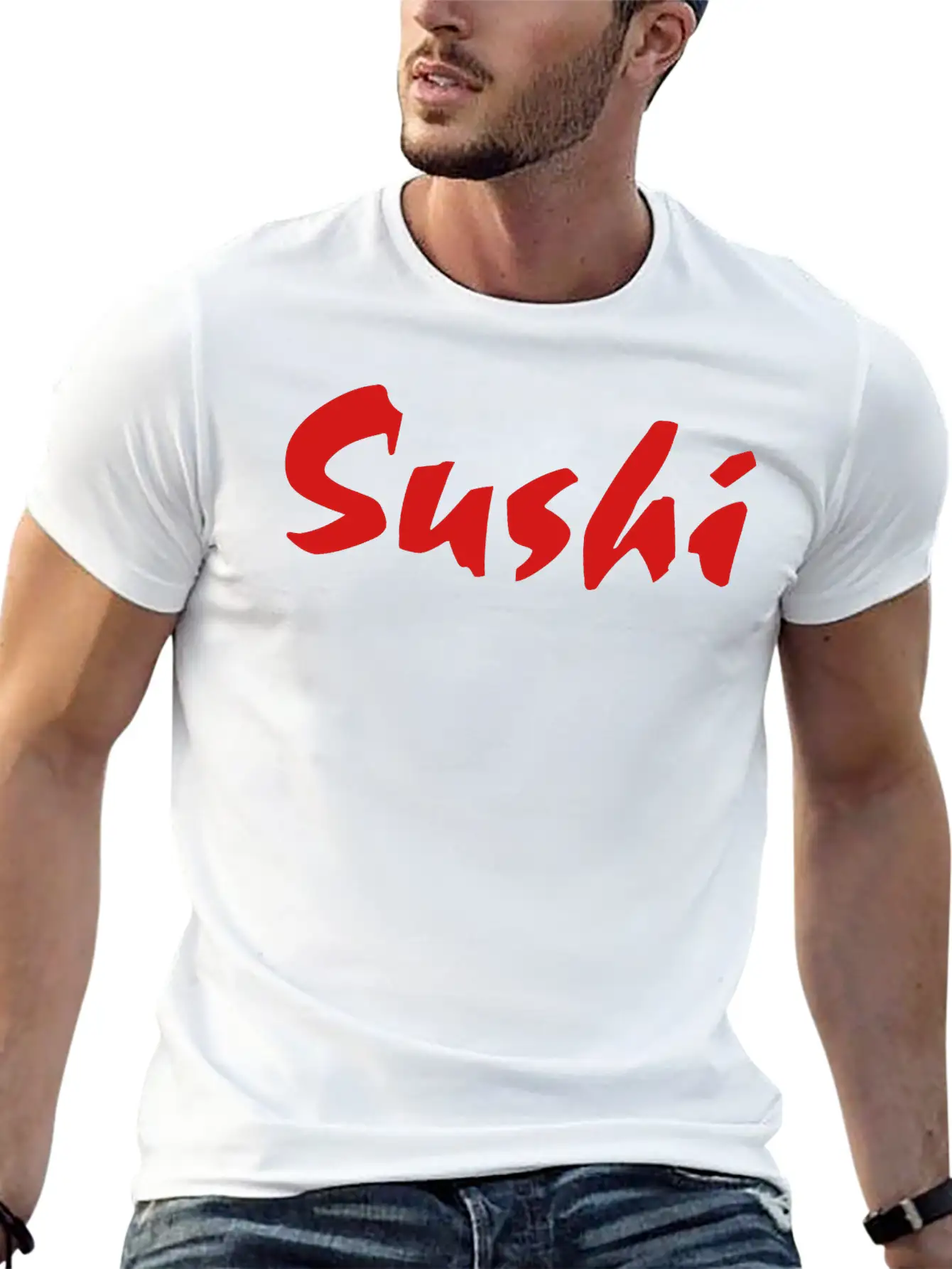 Sushi Sign Classic Cotton Tee – Unisex Comfort For Any Season