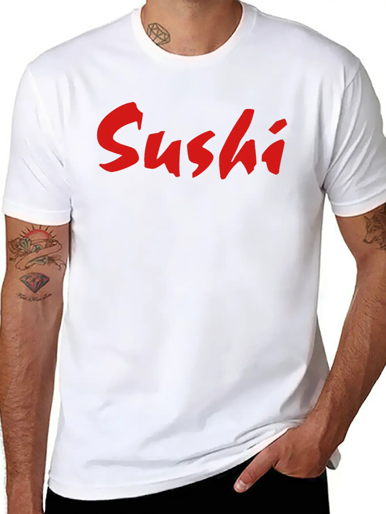 Sushi Sign Classic Cotton Tee – Unisex Comfort For Any Season