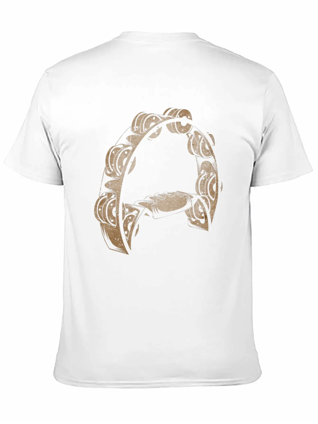 Tambourine Musical Instrument Player Musician Casual Graphic T-Shirt – Simple And Comfortable Daily Wear