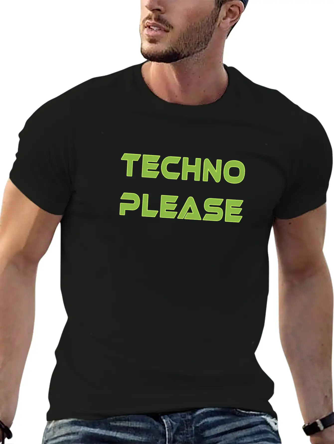 Techno Please Rave Music Dance Essential Unisex Summer Tee – Soft Cotton Casual Fit