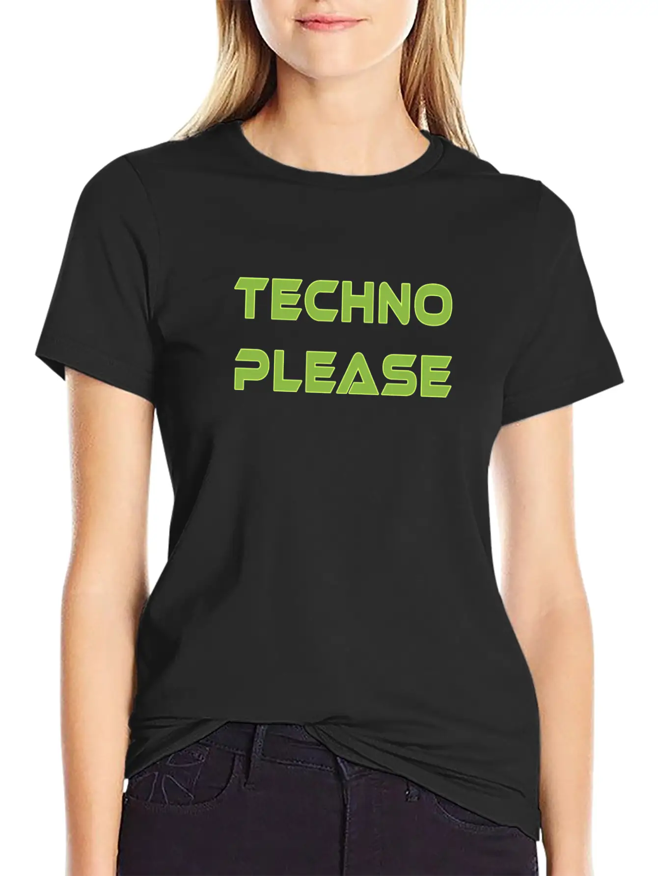 Techno Please Rave Music Dance Essential Unisex Summer Tee – Soft Cotton Casual Fit
