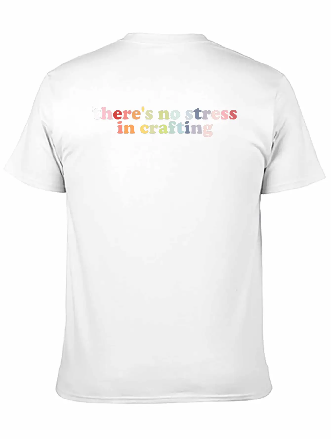 There's No Stress In Crafting Essential Unisex Summer Tee – Soft Cotton Casual Fit