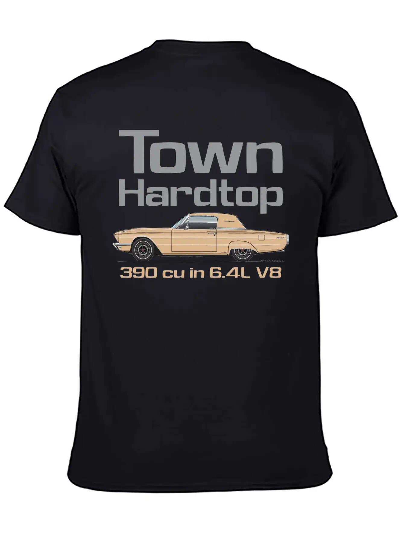 Town Hardtop Antique Bronze Simple Everyday Graphic Tee – Lightweight Summer Wear