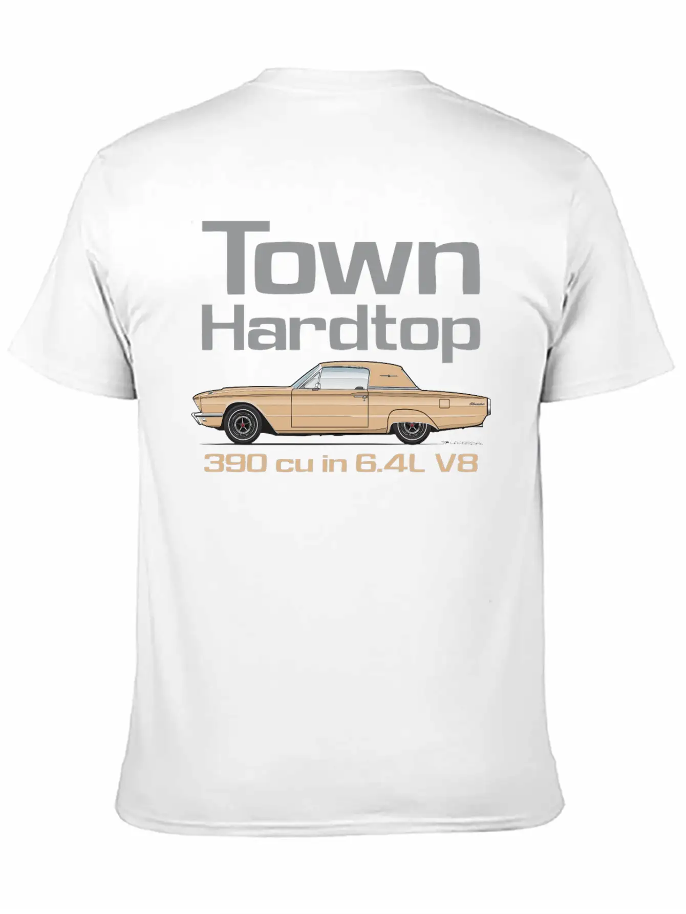 Town Hardtop Antique Bronze Simple Everyday Graphic Tee – Lightweight Summer Wear