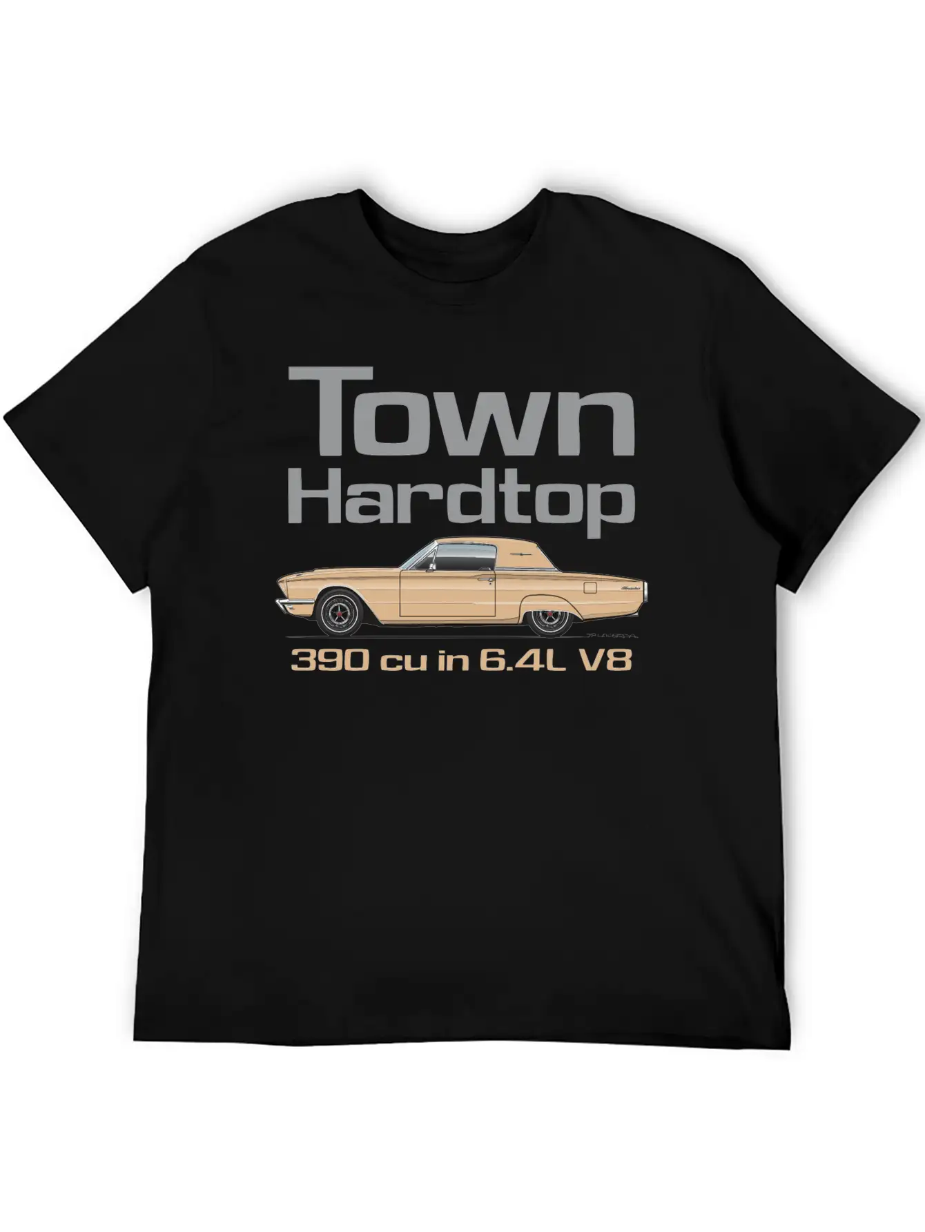 Town Hardtop Antique Bronze Simple Everyday Graphic Tee – Lightweight Summer Wear