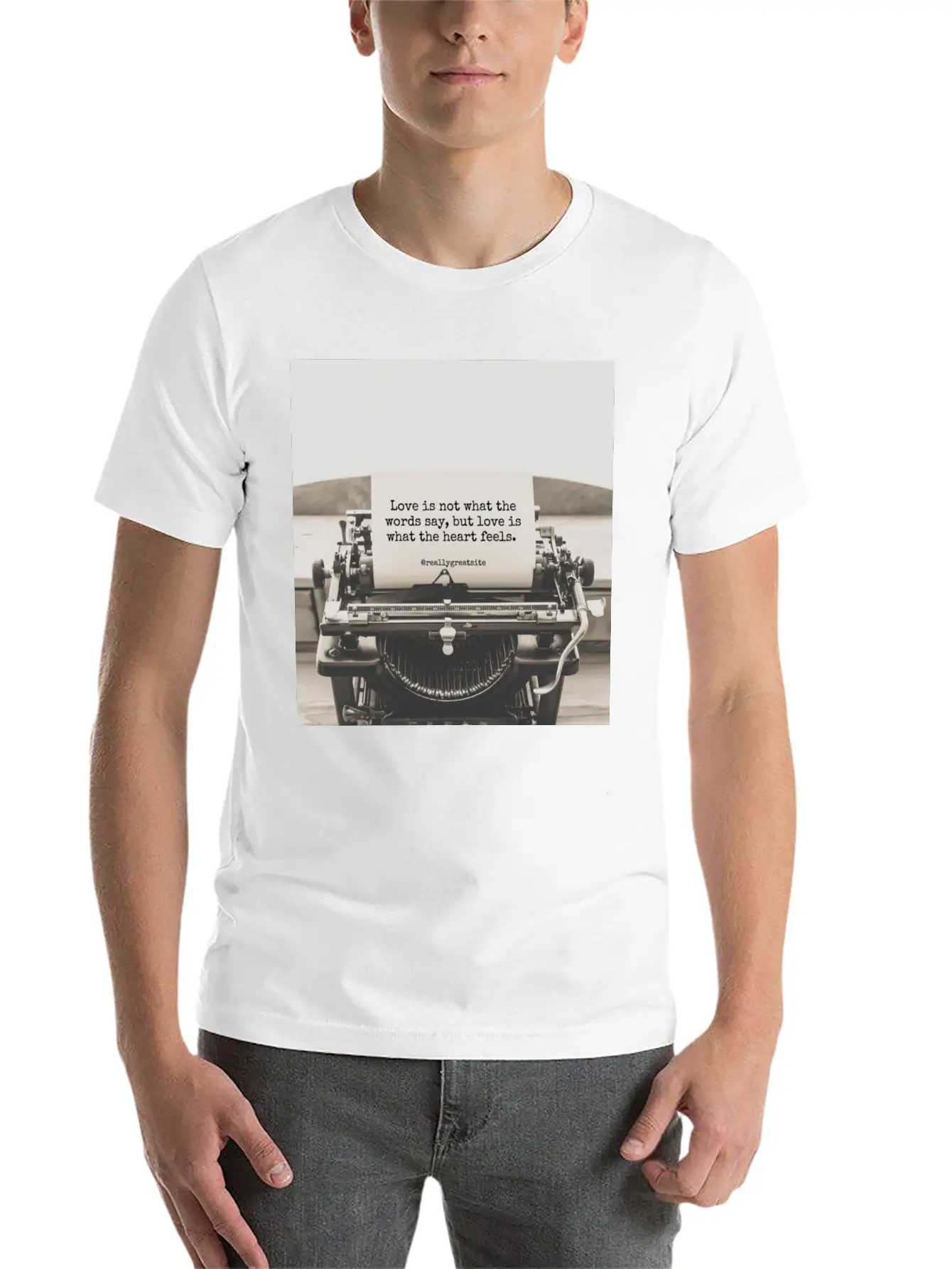 TRUE LOVE Casual Graphic T-Shirt – Simple And Comfortable Daily Wear