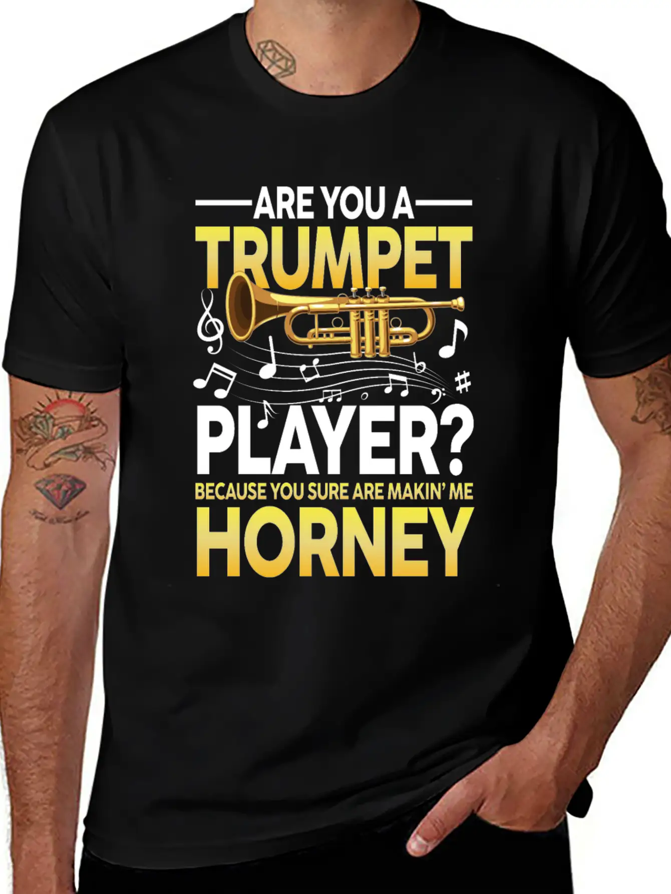 Trumpet Player Because You Sure Are Makin Me Classic Cotton Tee – Unisex Comfort For Any Season