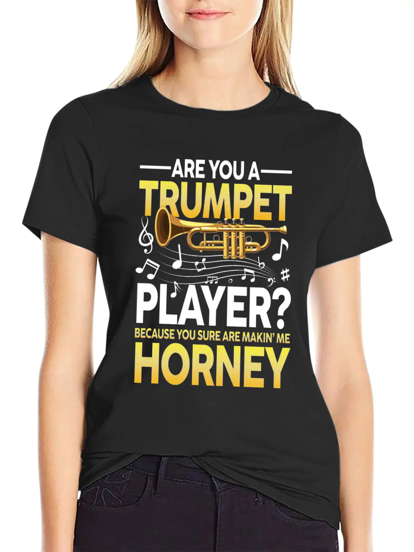 Trumpet Player Because You Sure Are Makin Me Classic Cotton Tee – Unisex Comfort For Any Season