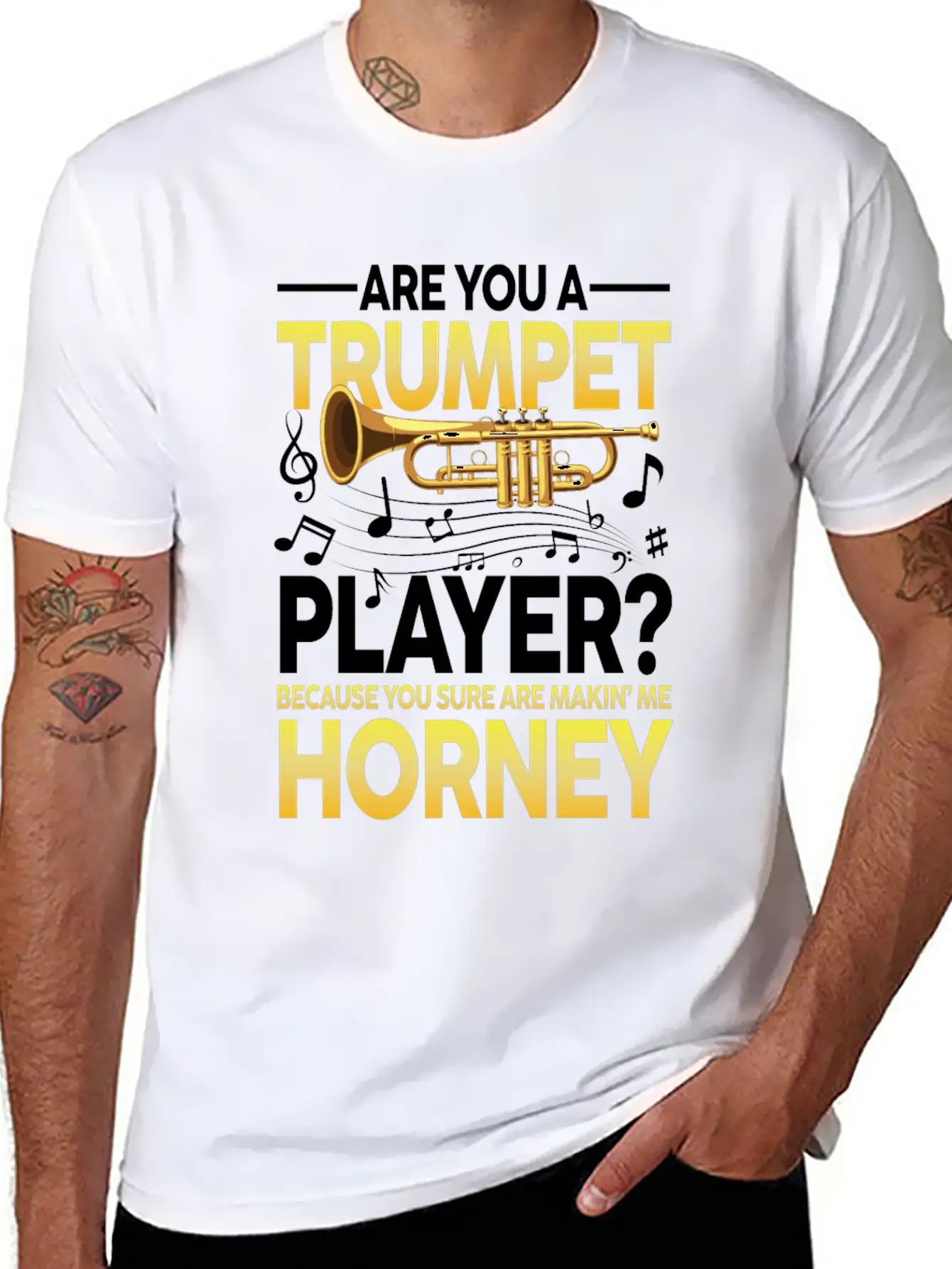 Trumpet Player Because You Sure Are Makin Me Classic Cotton Tee – Unisex Comfort For Any Season