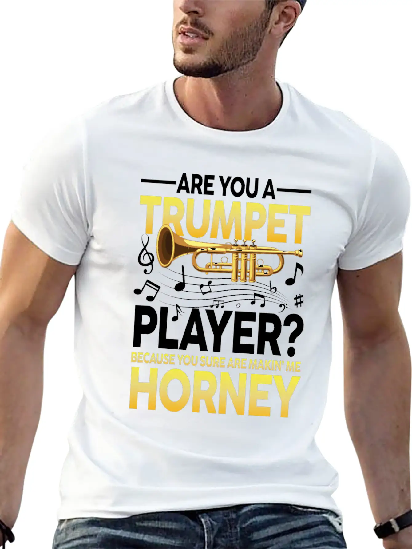 Trumpet Player Because You Sure Are Makin Me Classic Cotton Tee – Unisex Comfort For Any Season