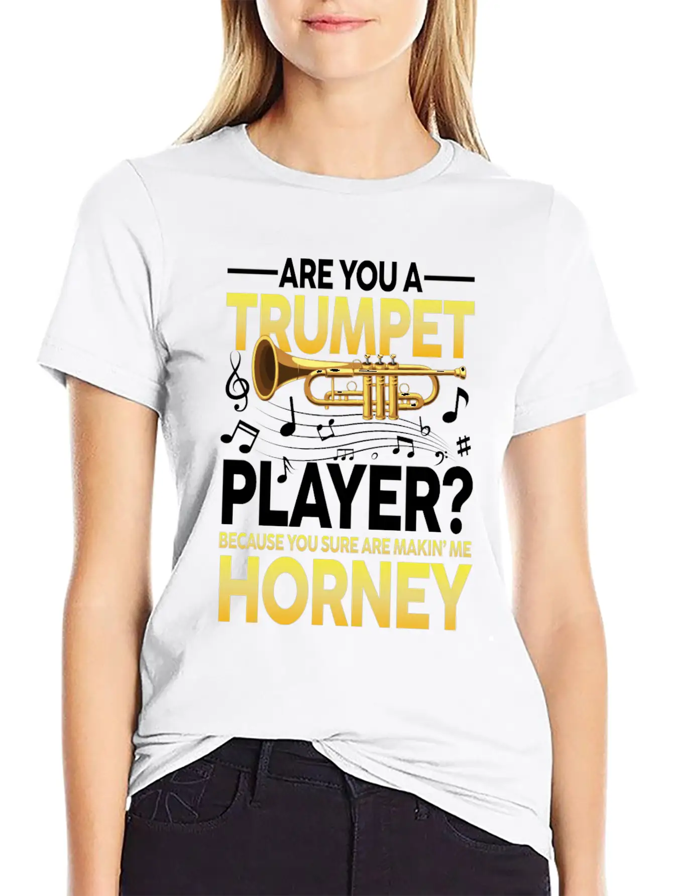 Trumpet Player Because You Sure Are Makin Me Classic Cotton Tee – Unisex Comfort For Any Season