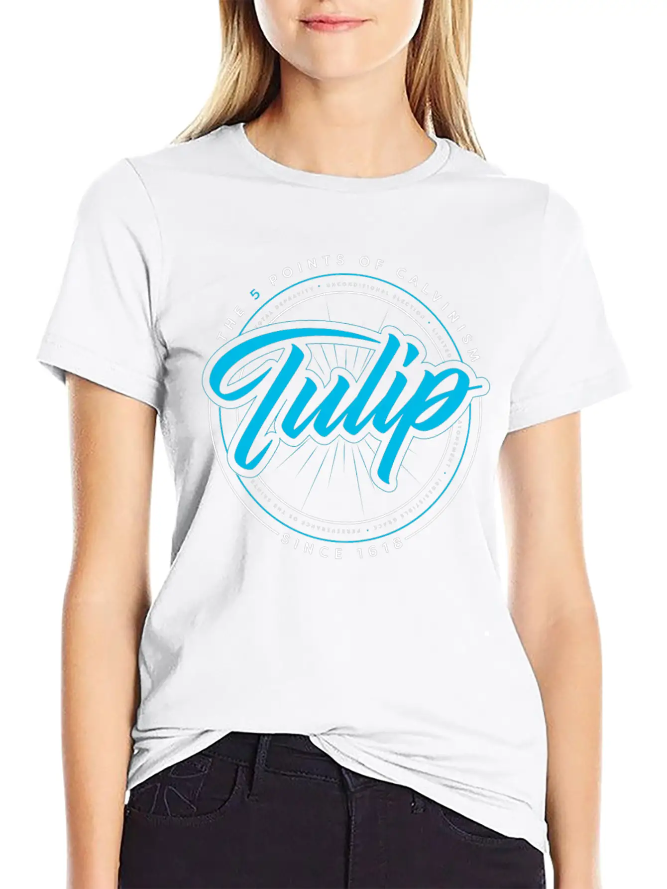 TULIP A Calvinist Christian Tshirt Casual Graphic T-Shirt – Simple And Comfortable Daily Wear