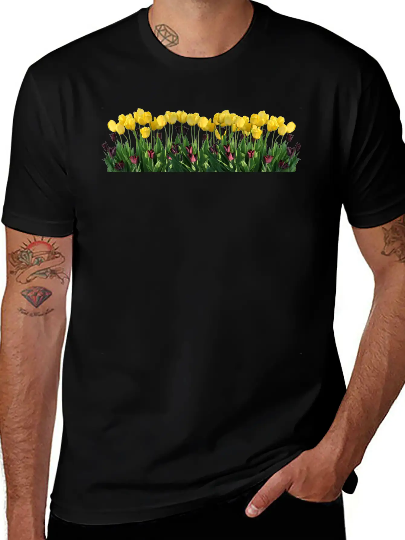 Tulips Tulpen Blumen Flowers Spring Fruehling Casual Graphic T-Shirt – Simple And Comfortable Daily Wear