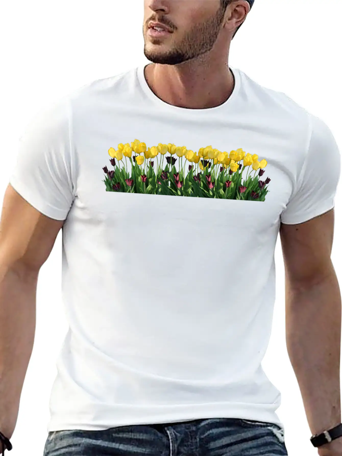 Tulips Tulpen Blumen Flowers Spring Fruehling Casual Graphic T-Shirt – Simple And Comfortable Daily Wear