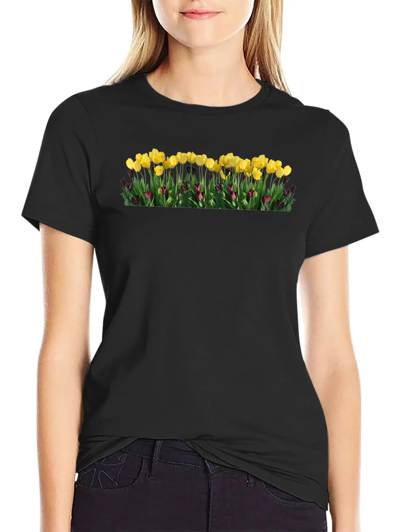 Tulips Tulpen Blumen Flowers Spring Fruehling Casual Graphic T-Shirt – Simple And Comfortable Daily Wear