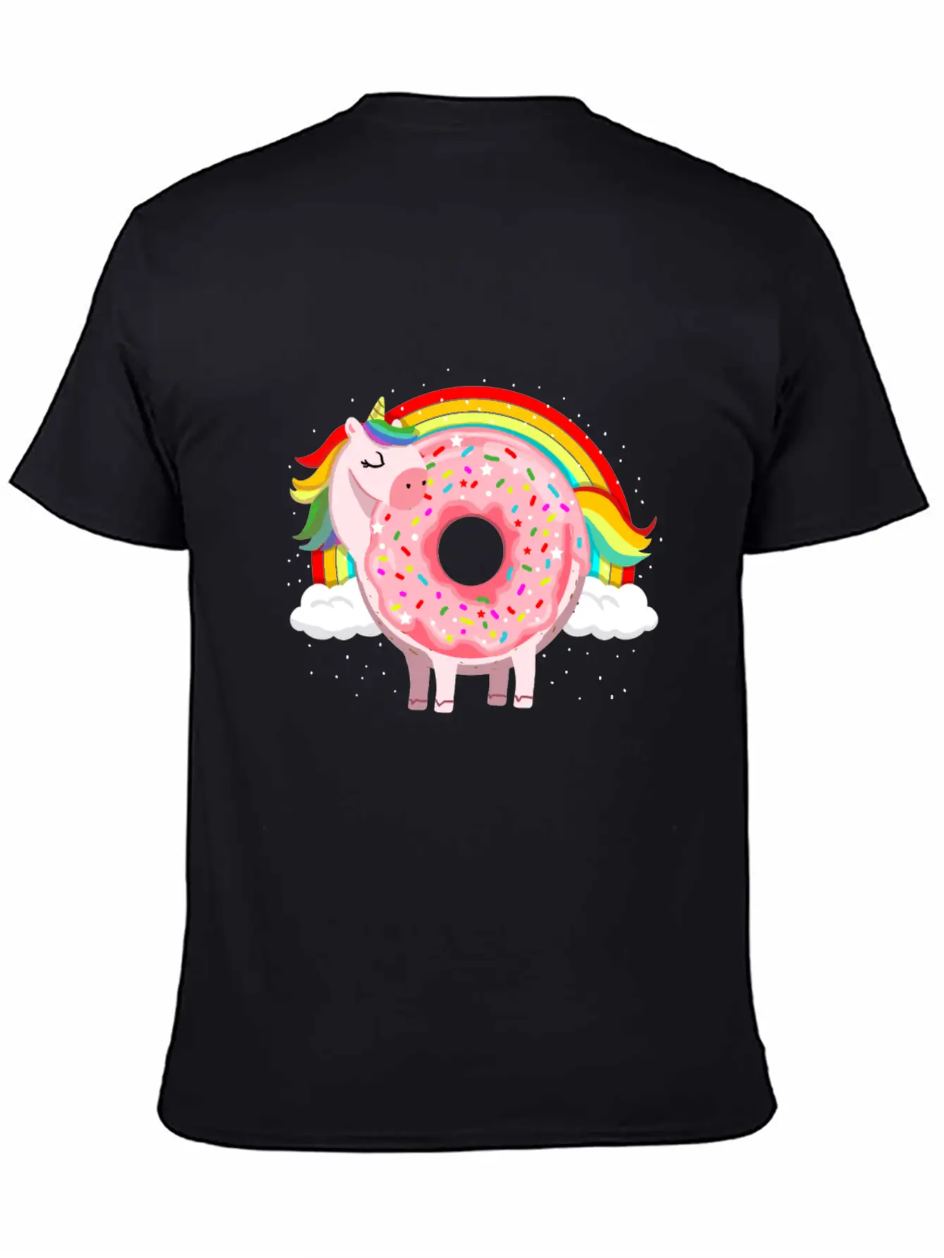 Unicorn Donut Unicorn Lover Essential Unisex Summer Tee – Soft Cotton Casual Fit