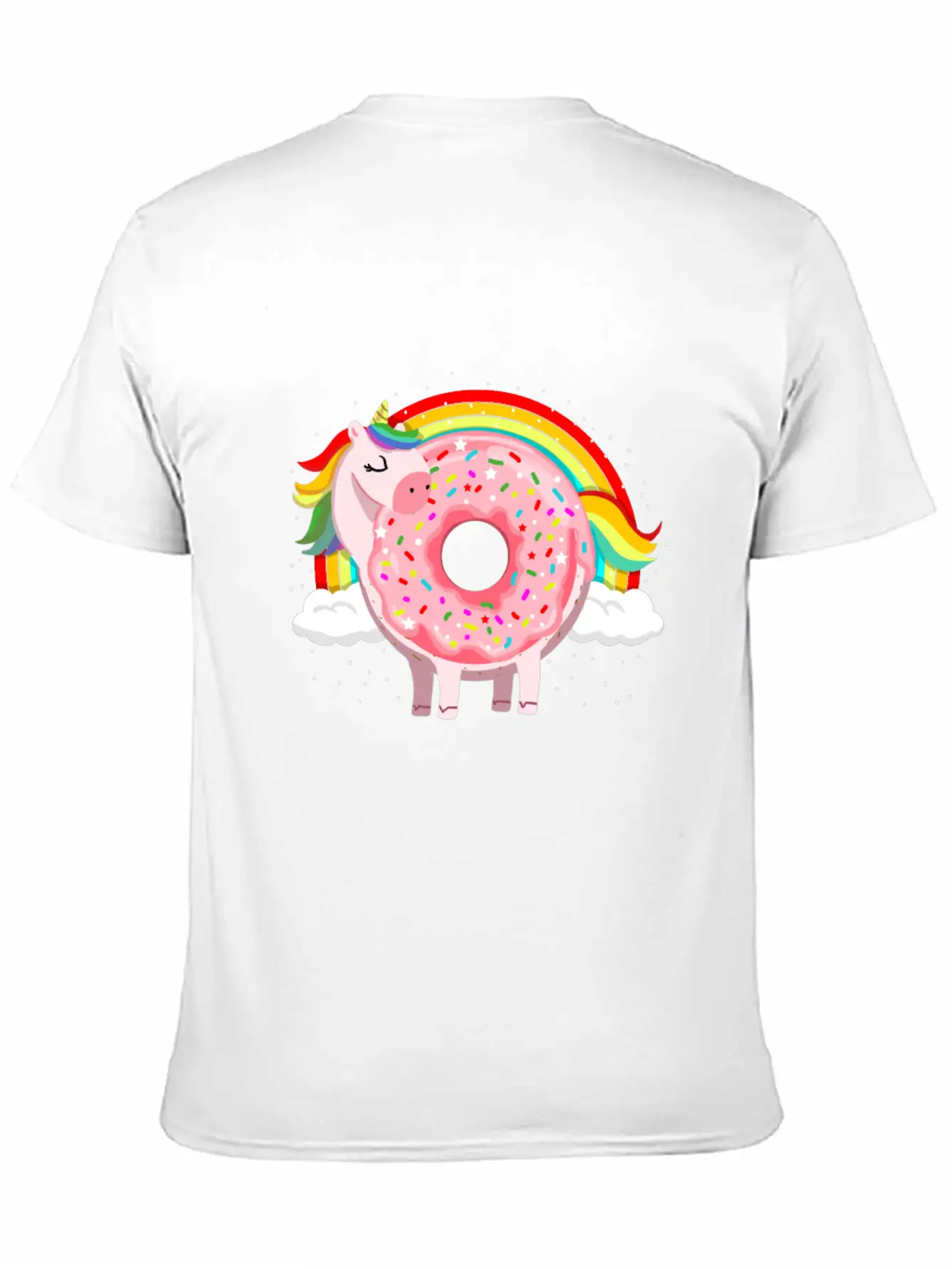 Unicorn Donut Unicorn Lover Essential Unisex Summer Tee – Soft Cotton Casual Fit