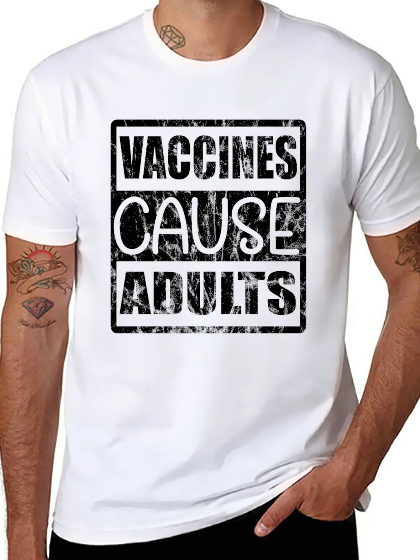 Vaccines Cause Adults T-Shirt Vaccination Classic Cotton Tee – Unisex Comfort For Any Season