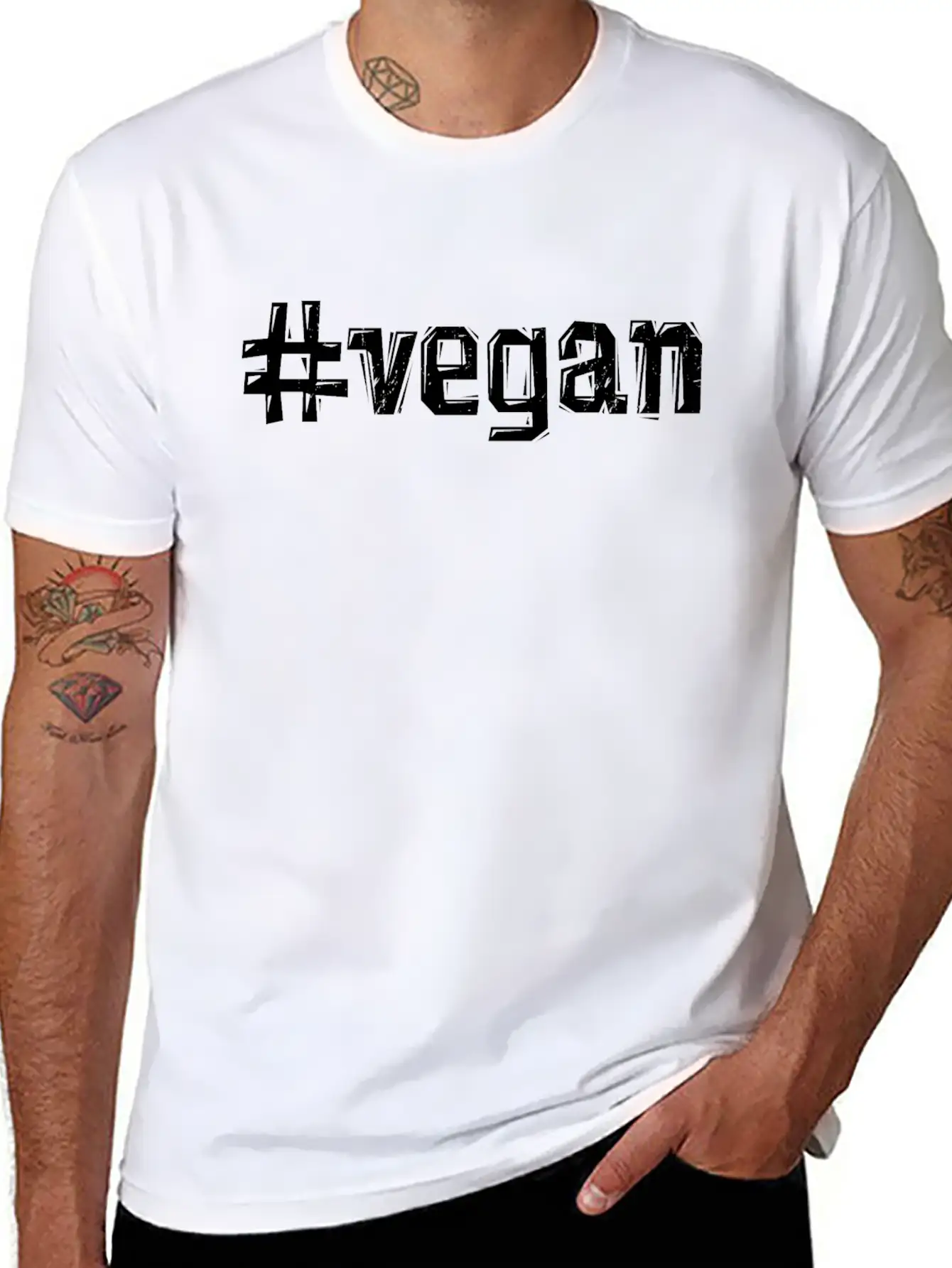 #vegan Simple Everyday Graphic Tee – Lightweight Summer Wear