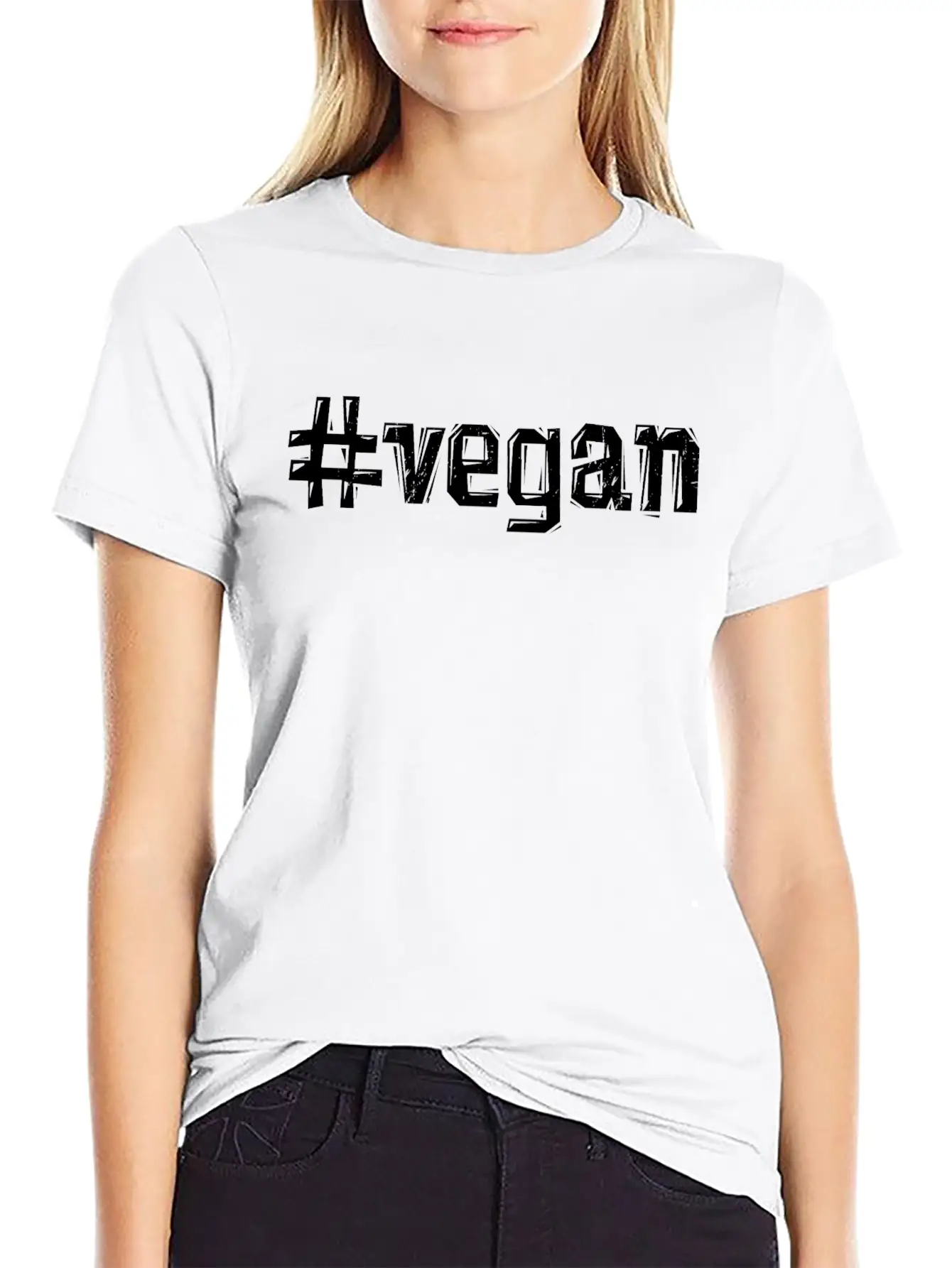 #vegan Simple Everyday Graphic Tee – Lightweight Summer Wear