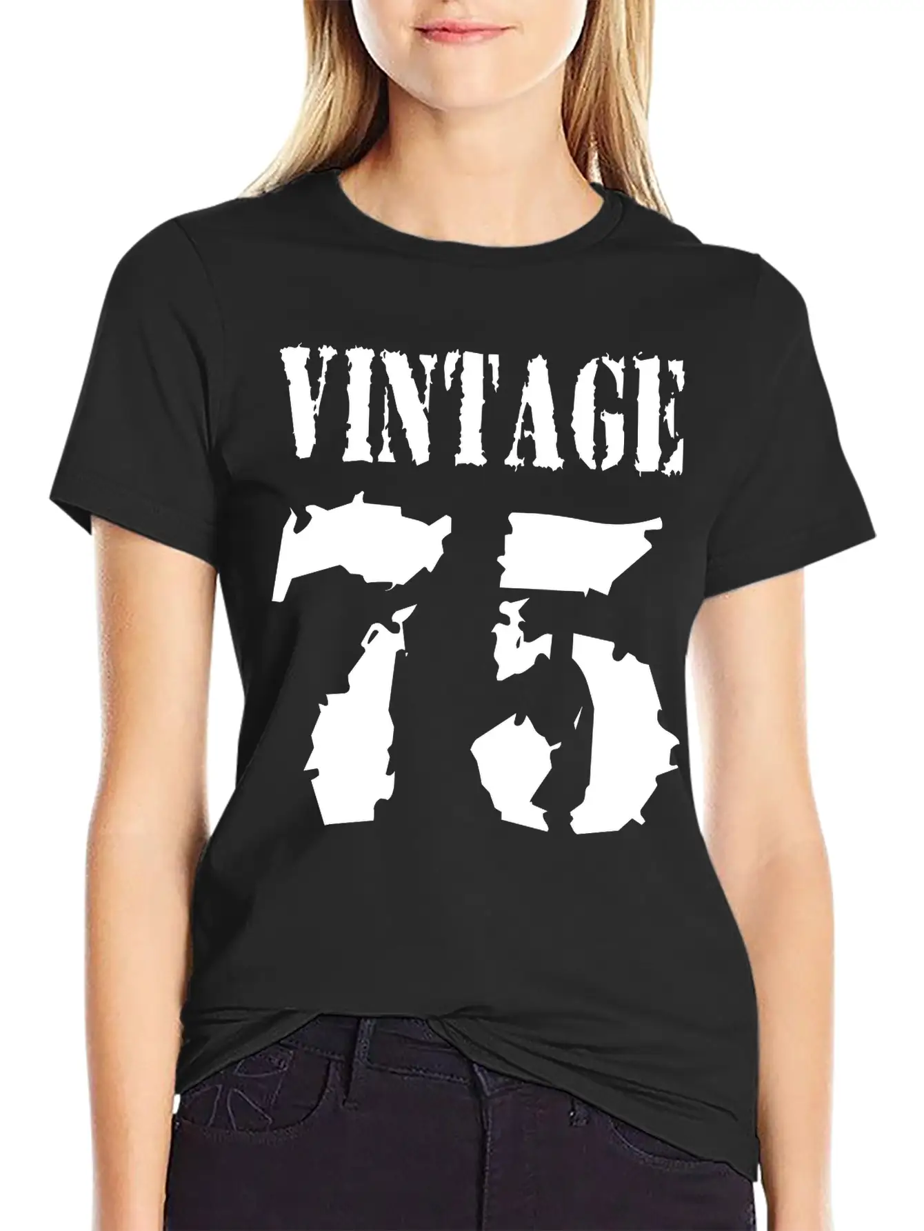 Vintage 1975 - Vintage 75 - Party Vector Essential Unisex Summer Tee – Soft Cotton Casual Fit