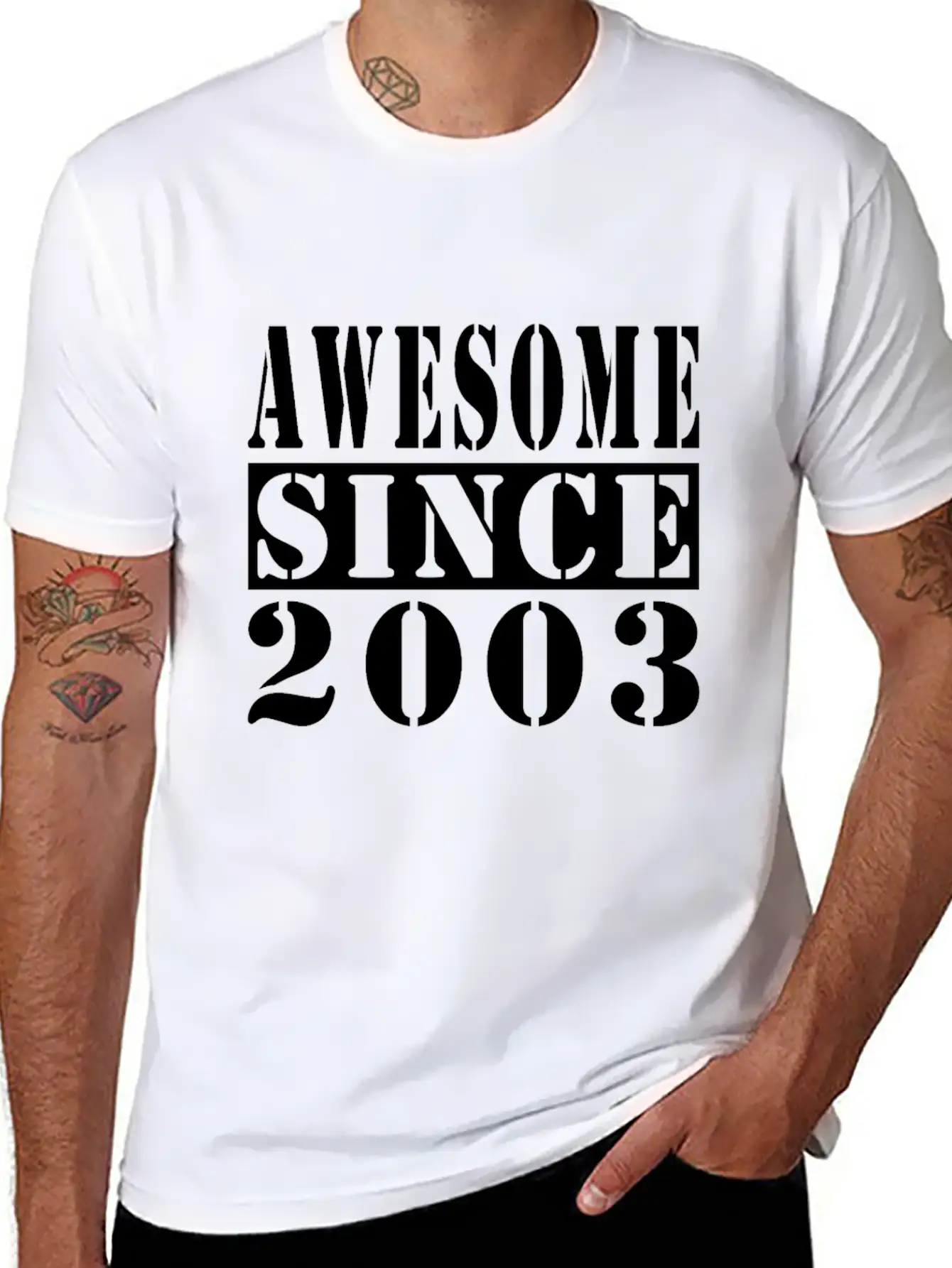 Vintage 2003 Birthday Retro Vintage Gift Casual Graphic T-Shirt – Simple And Comfortable Daily Wear