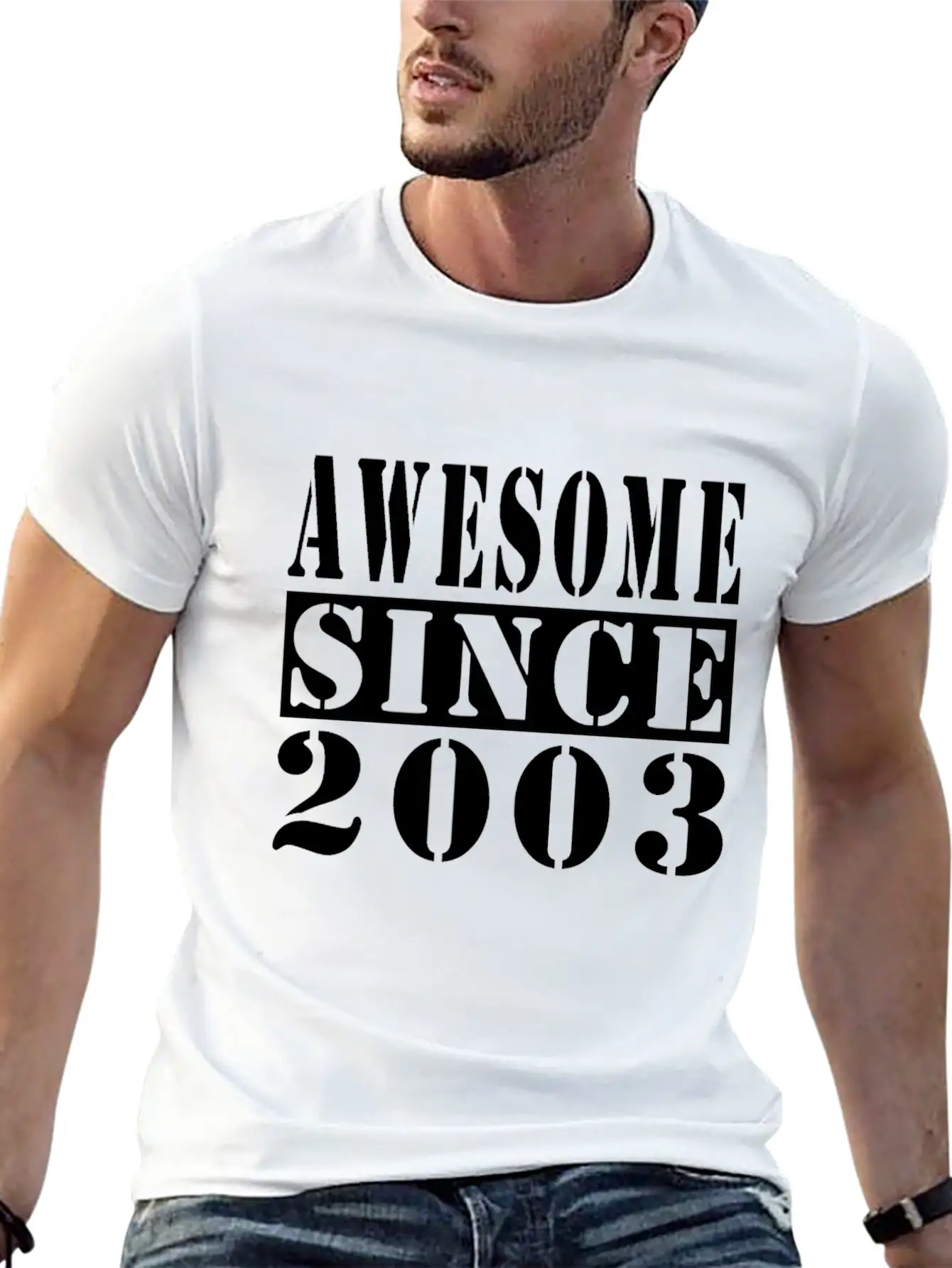 Vintage 2003 Birthday Retro Vintage Gift Casual Graphic T-Shirt – Simple And Comfortable Daily Wear