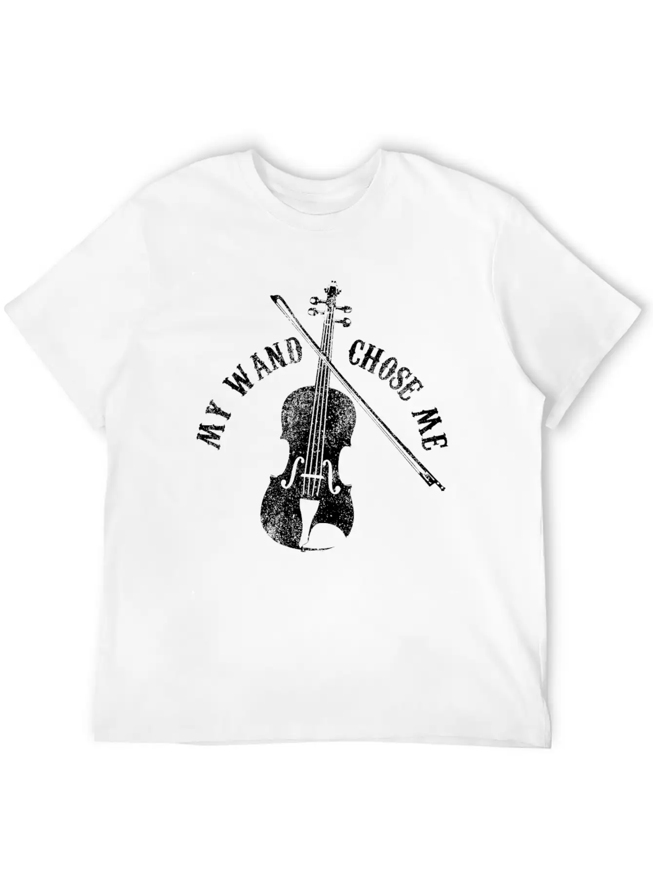 Violin - My Wand Chose Me Classic Cotton Tee – Unisex Comfort For Any Season